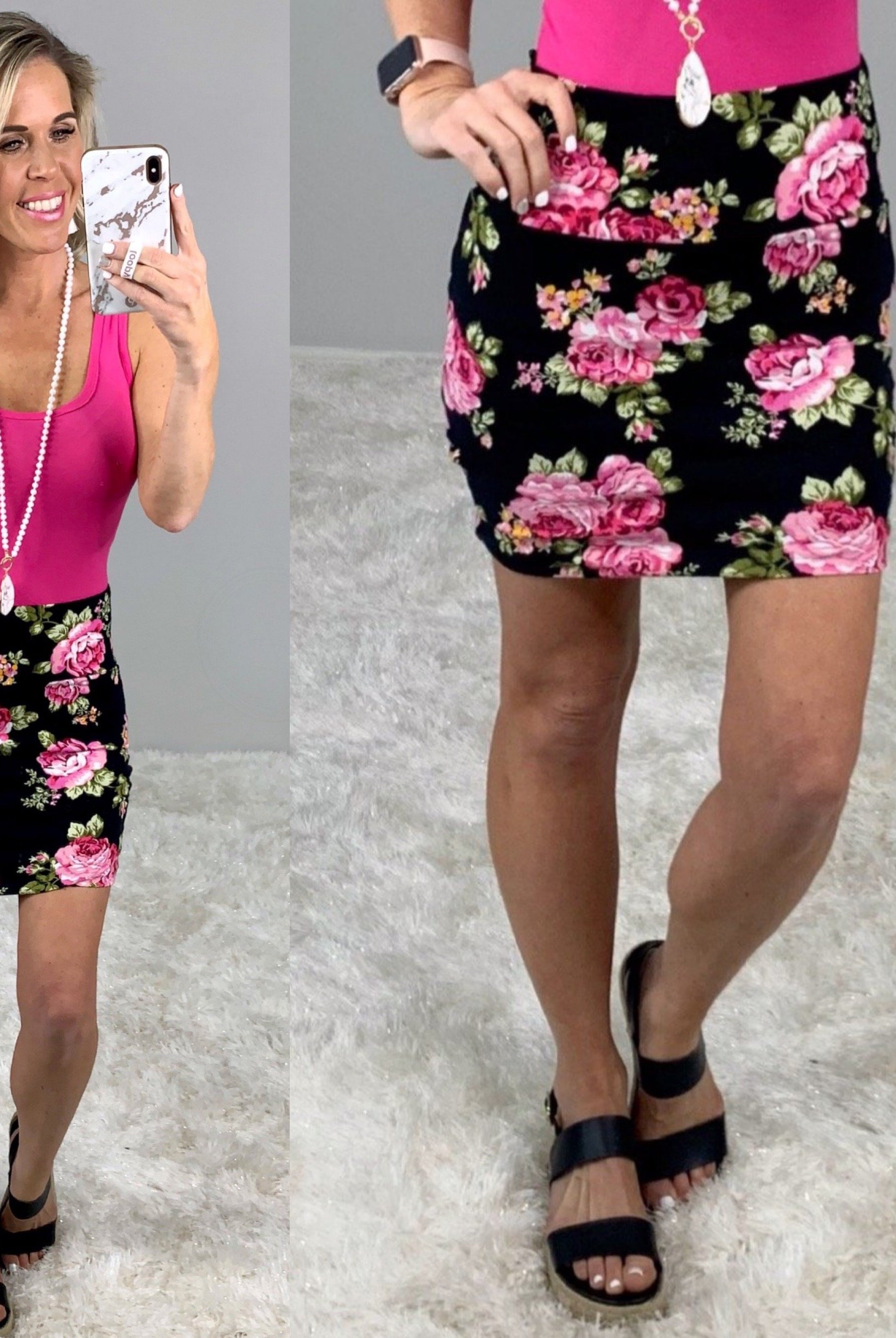 Sassy Stuff Floral Skirt-Dress-privityboutique.com-Privity Boutique, Women’s Fashion Boutique in Mesa, Arizona
