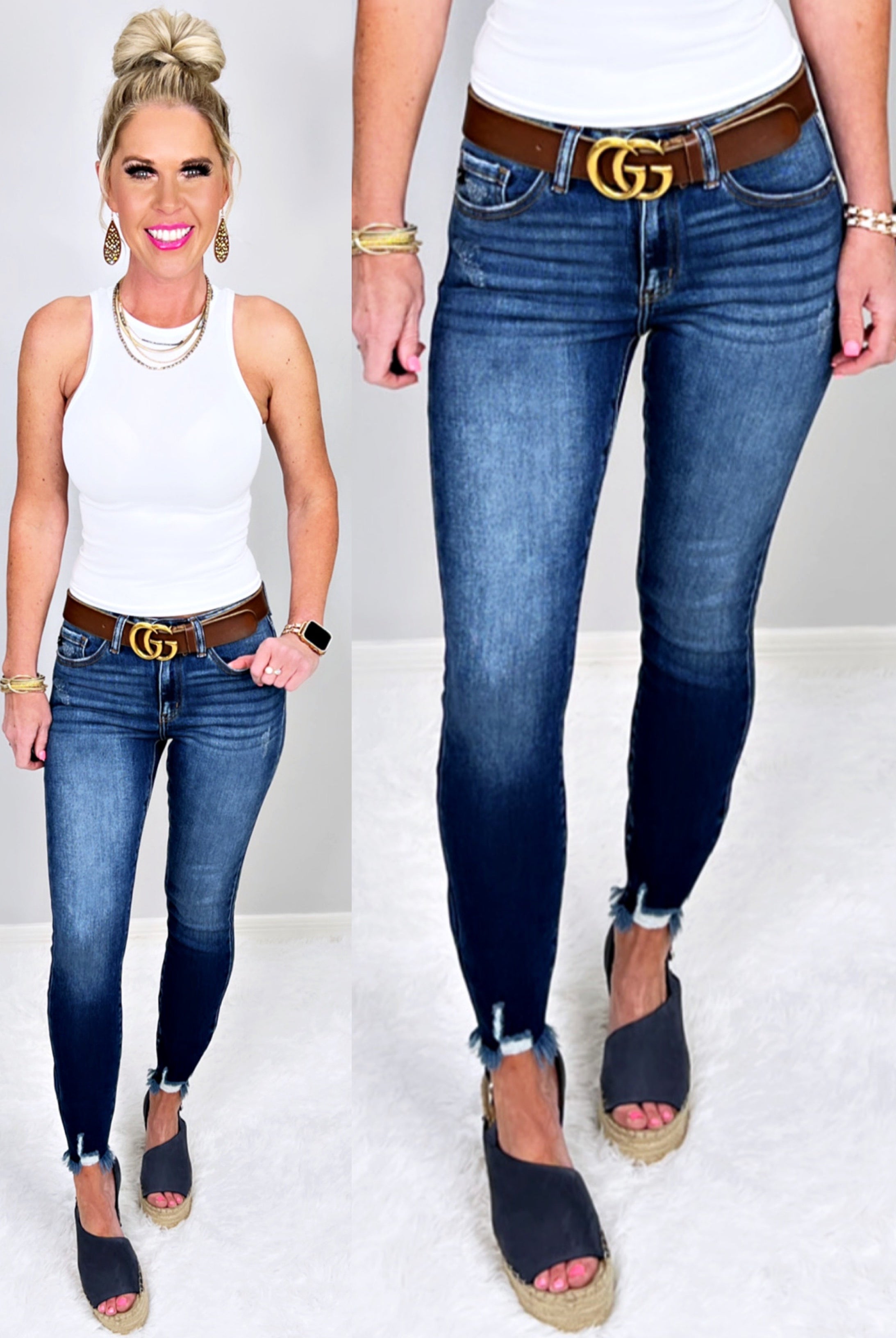 Claire Raw Hem Jeans-jeans-privityboutique-Privity Boutique, Women’s Fashion Boutique in Mesa, Arizona