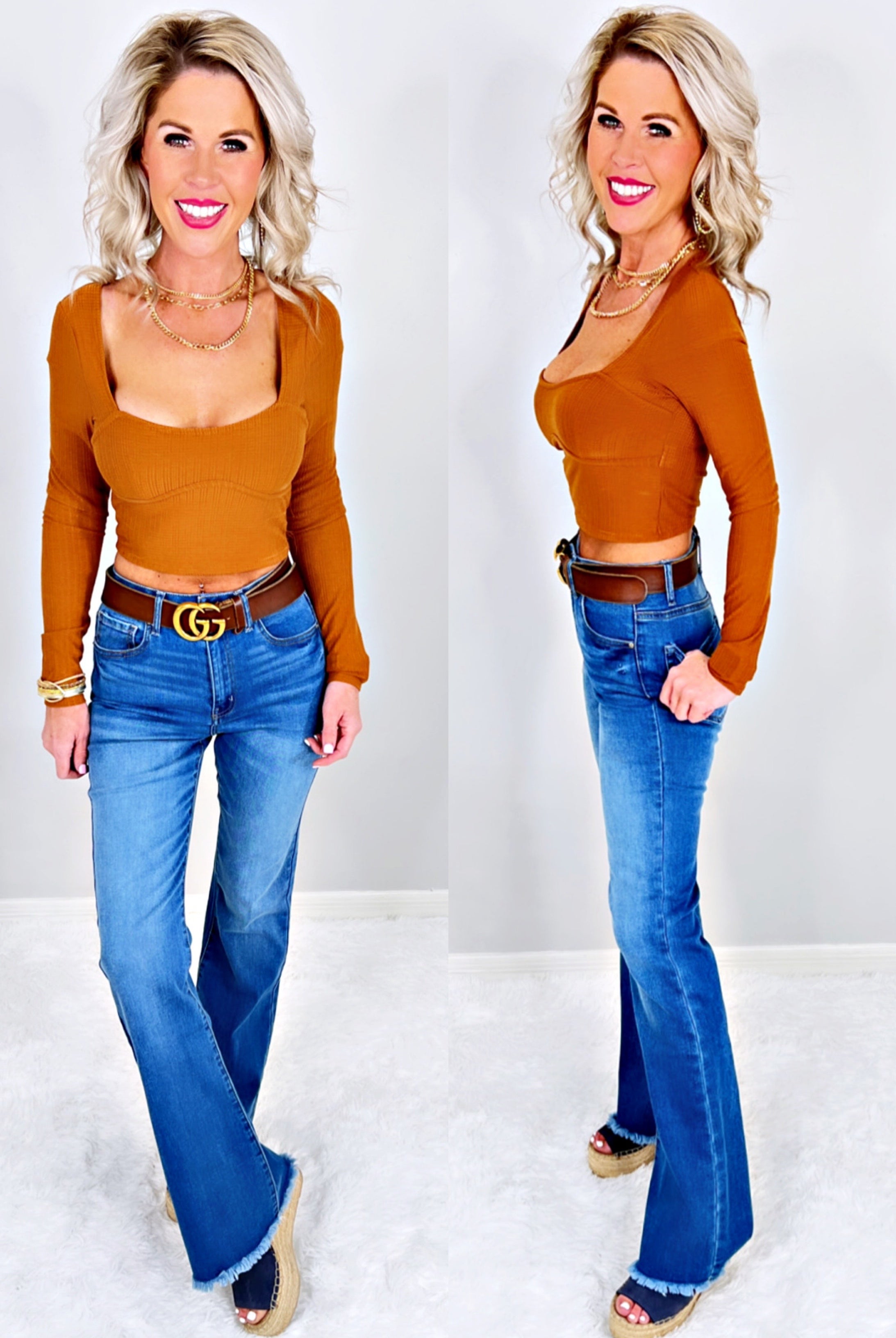 Capture This Picture Top - Camel-cropped crop top-privityboutique-Privity Boutique, Women’s Fashion Boutique in Mesa, Arizona