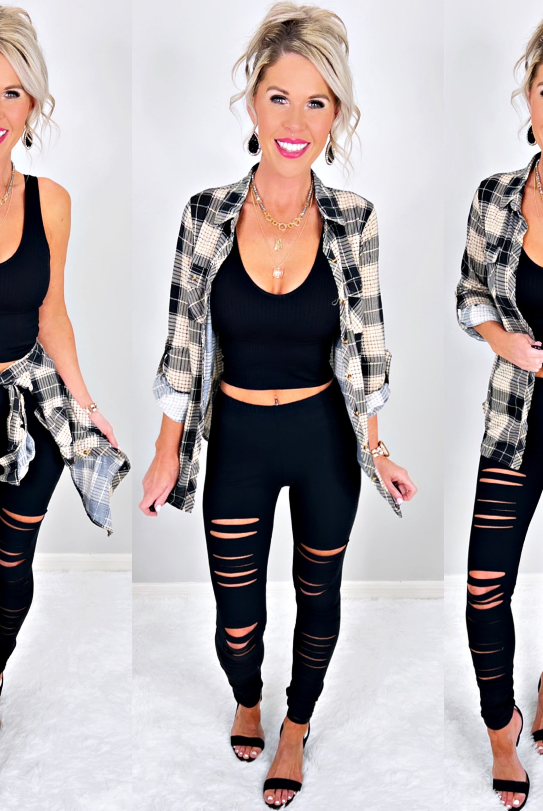 Tear It Up Leggings - Black-Leggings-privityboutique-Privity Boutique, Women’s Fashion Boutique in Mesa, Arizona