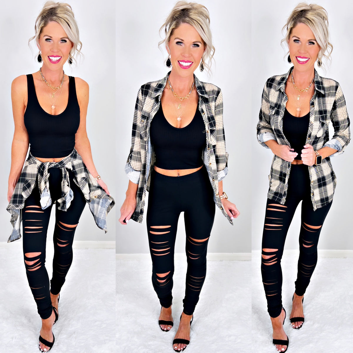 Tear It Up Leggings Black privityboutique