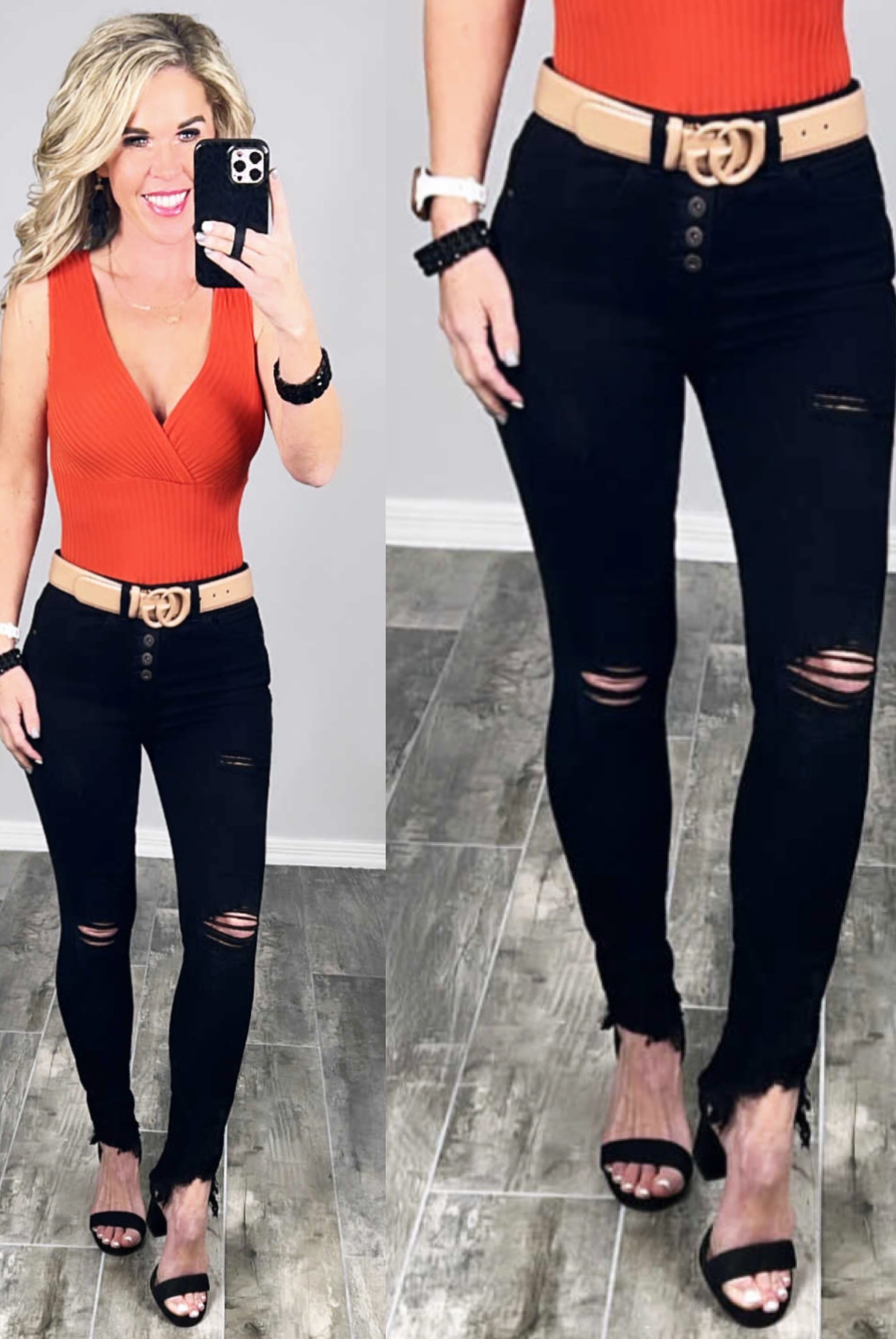 Live For This Skinny Jeans - Black-distressed black jeans-privityboutique-Privity Boutique, Women’s Fashion Boutique in Mesa, Arizona