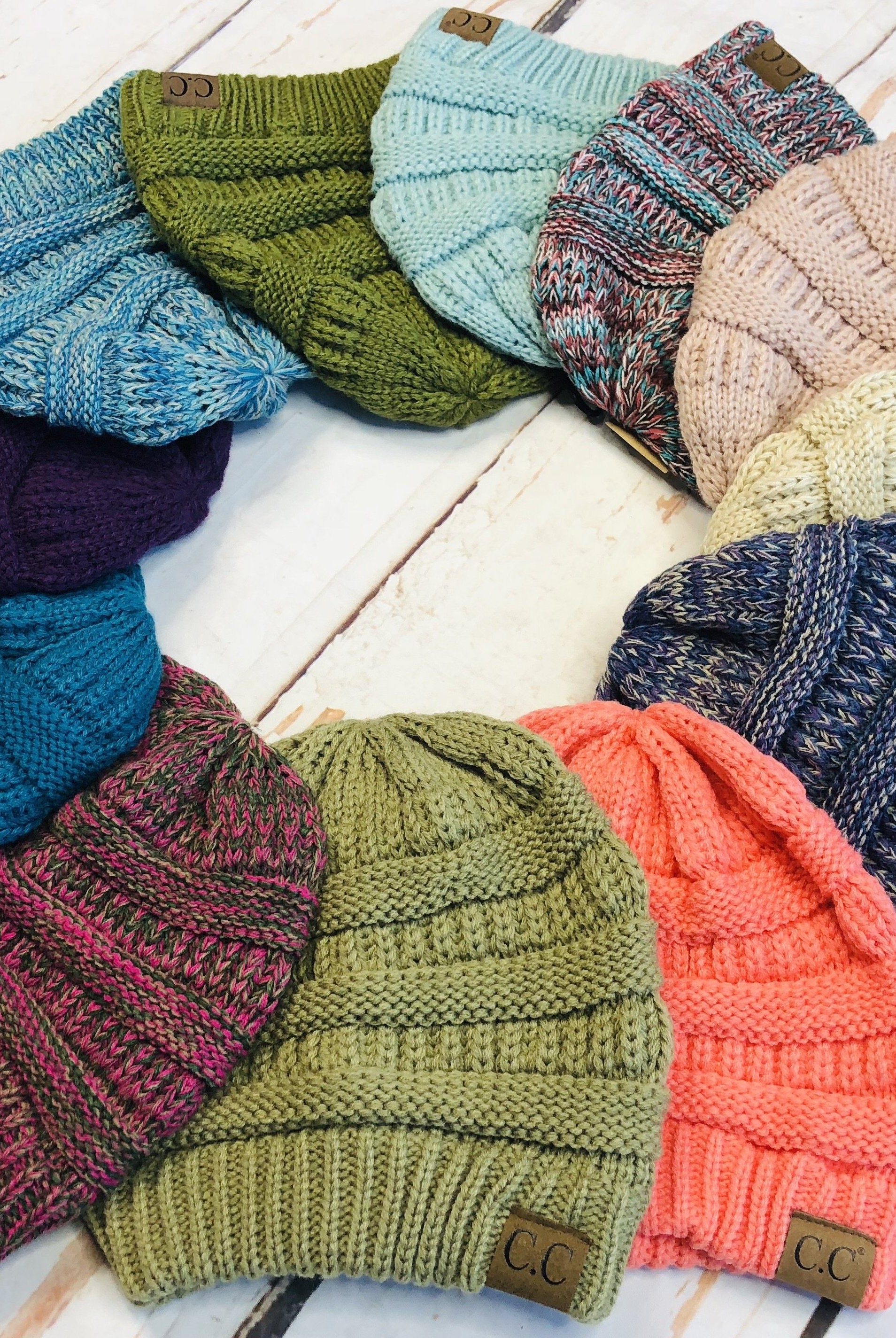 Slouchy Melange Knit Beanie: Multiple Colors-privityboutique-Privity Boutique, Women’s Fashion Boutique in Mesa, Arizona