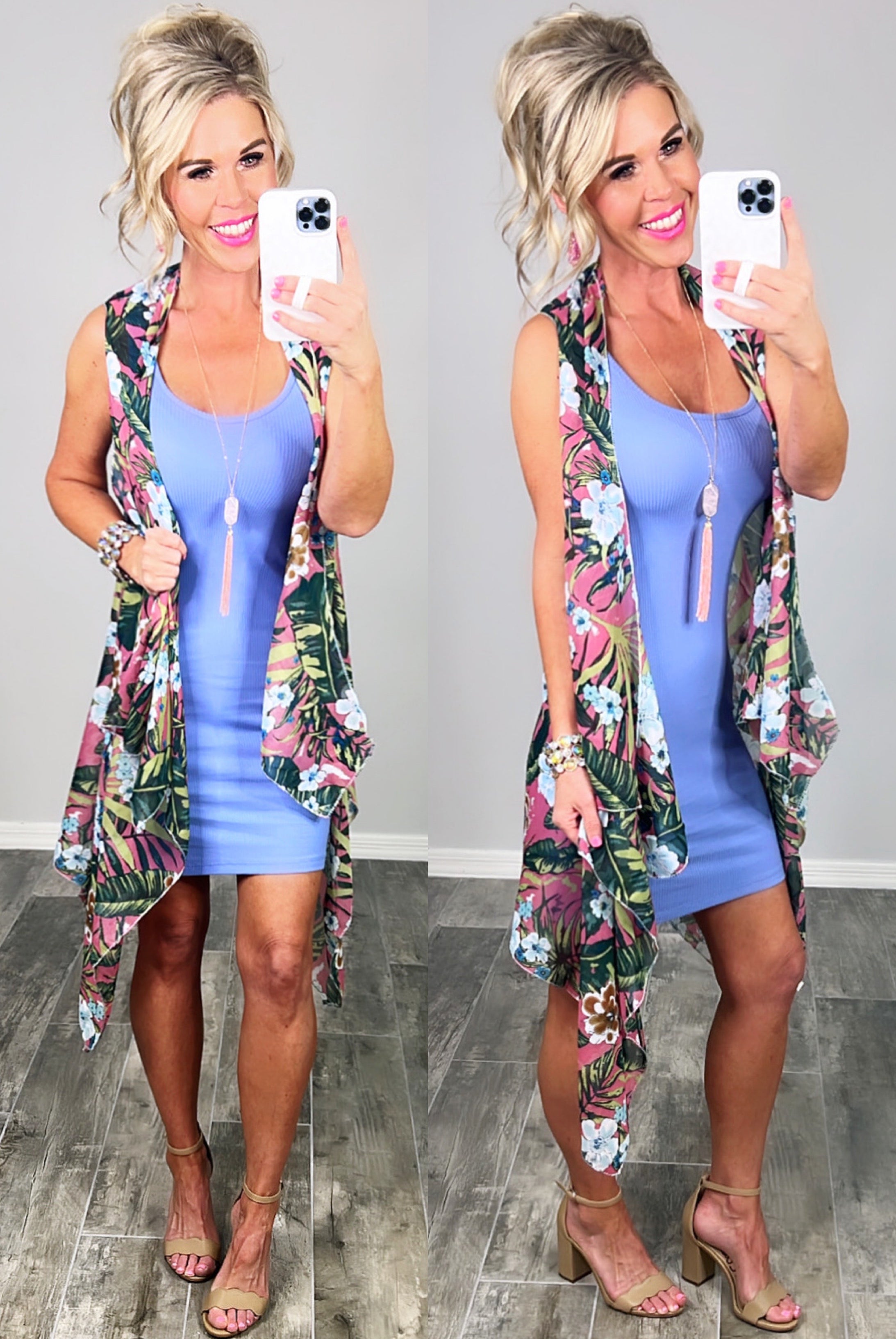 In The Palms Kimono - Pink-kimono-privityboutique-Privity Boutique, Women’s Fashion Boutique in Mesa, Arizona