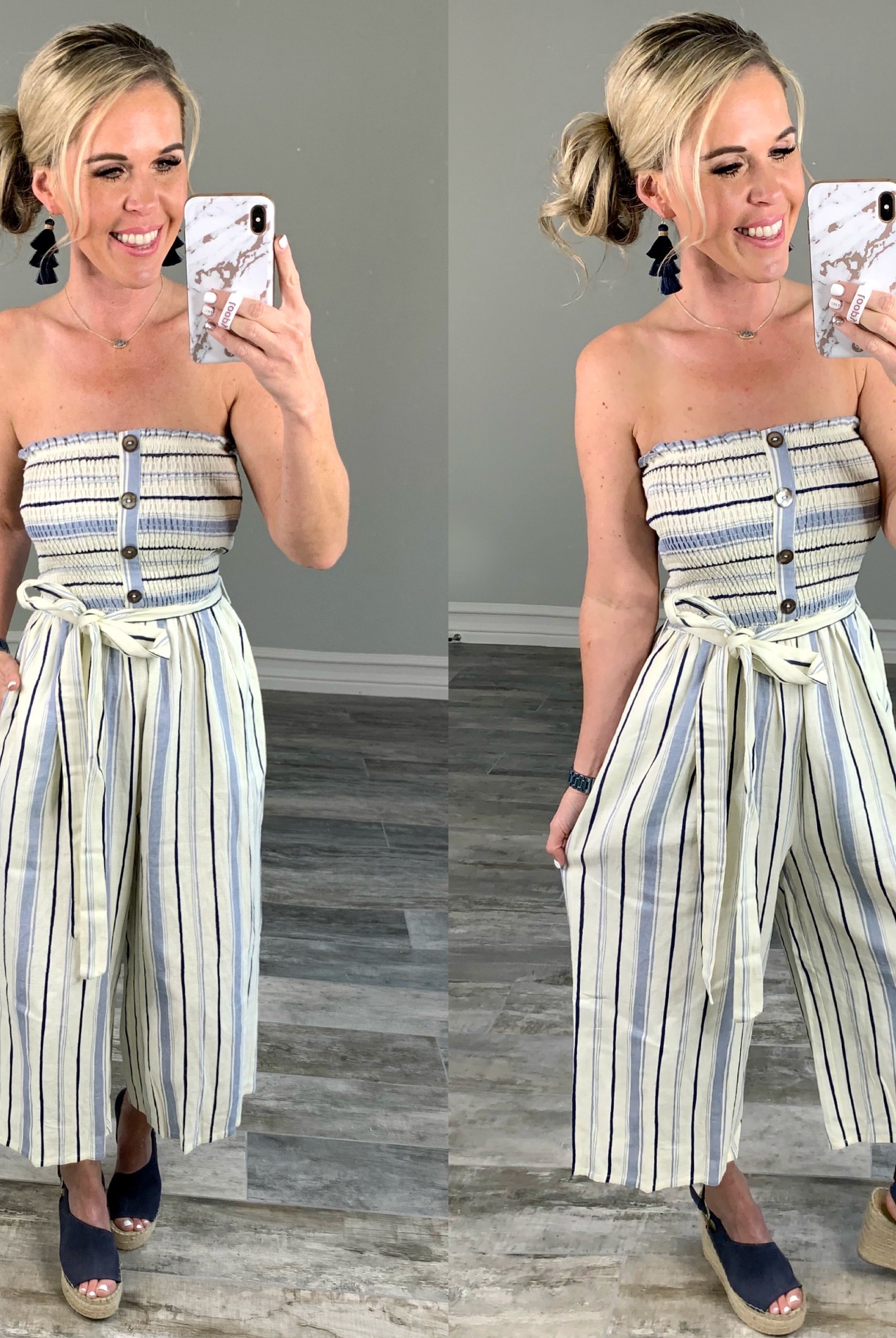 Rise to the Occasion Jumpsuit - Blue-Dress-privityboutique.com-Privity Boutique, Women’s Fashion Boutique in Mesa, Arizona