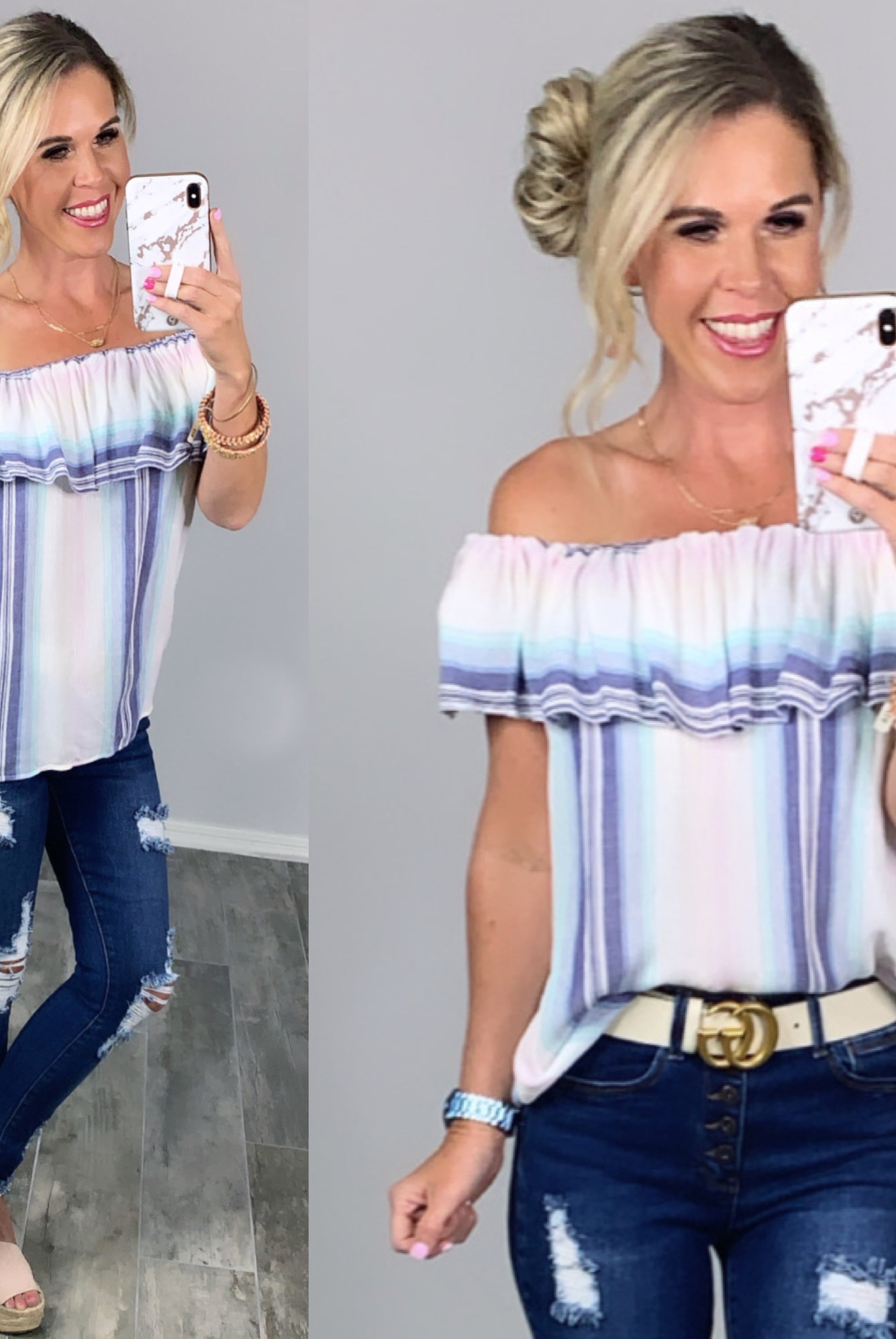 Southern Memories Striped Top-Top-privityboutique-Privity Boutique, Women’s Fashion Boutique in Mesa, Arizona