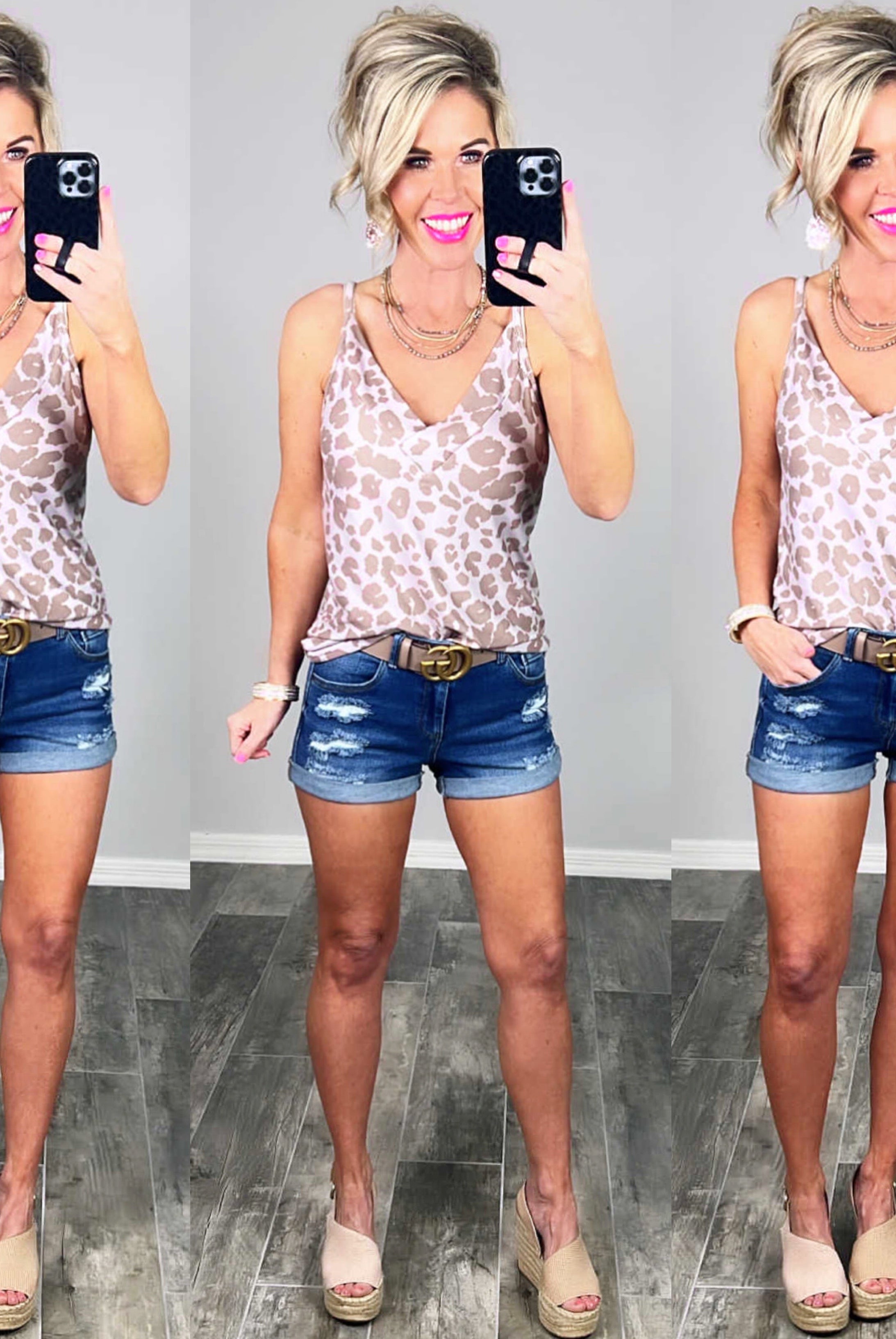 All The Joy Distressed Denim Shorts - Dark-shorts-privityboutique.com-Privity Boutique, Women’s Fashion Boutique in Mesa, Arizona