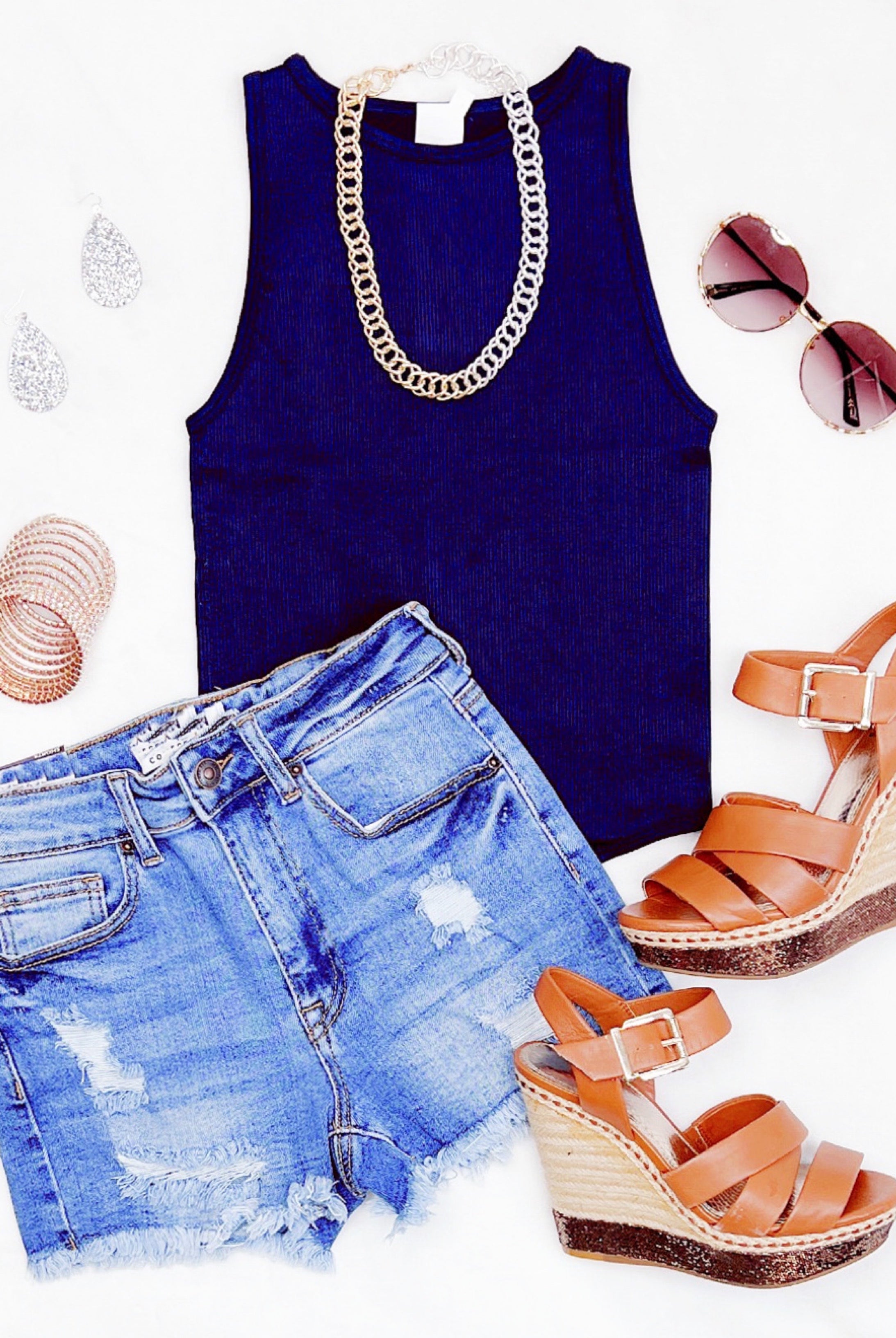 Backroad Song Distressed Shorts - Medium-shorts-privityboutique.com-Privity Boutique, Women’s Fashion Boutique in Mesa, Arizona