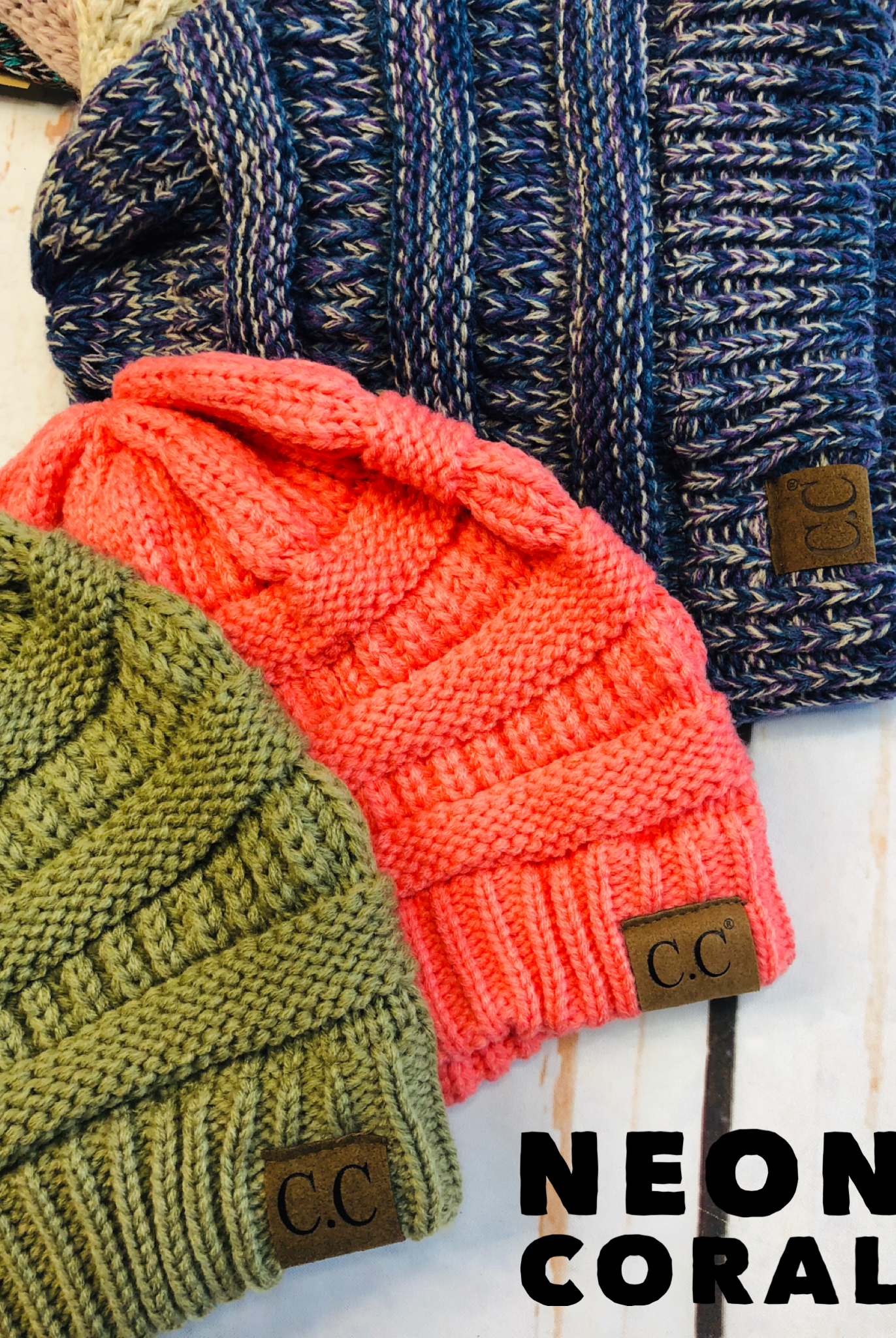 Slouchy Melange Knit Beanie: Multiple Colors-privityboutique-Privity Boutique, Women’s Fashion Boutique in Mesa, Arizona