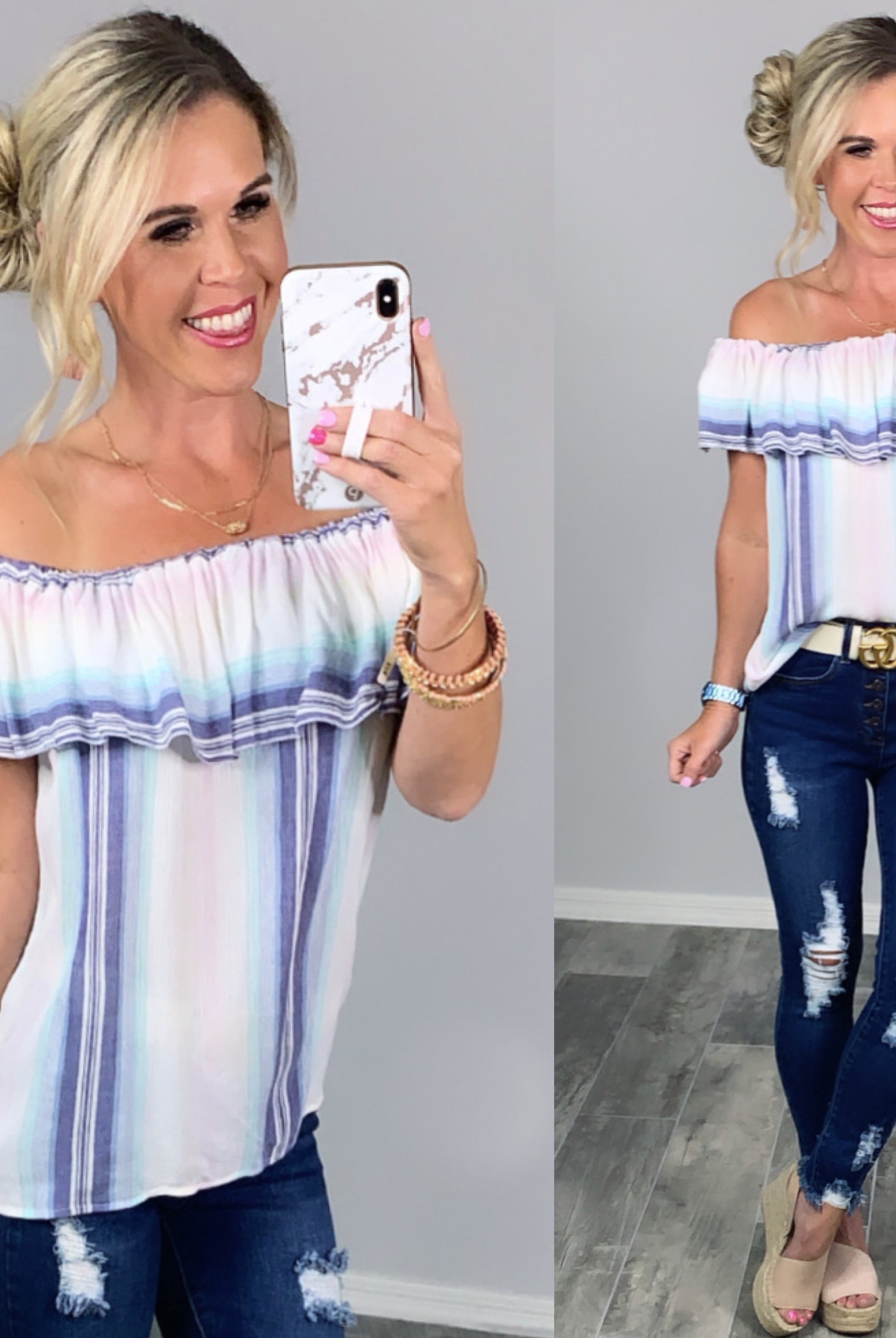 Southern Memories Striped Top-Top-privityboutique-Privity Boutique, Women’s Fashion Boutique in Mesa, Arizona