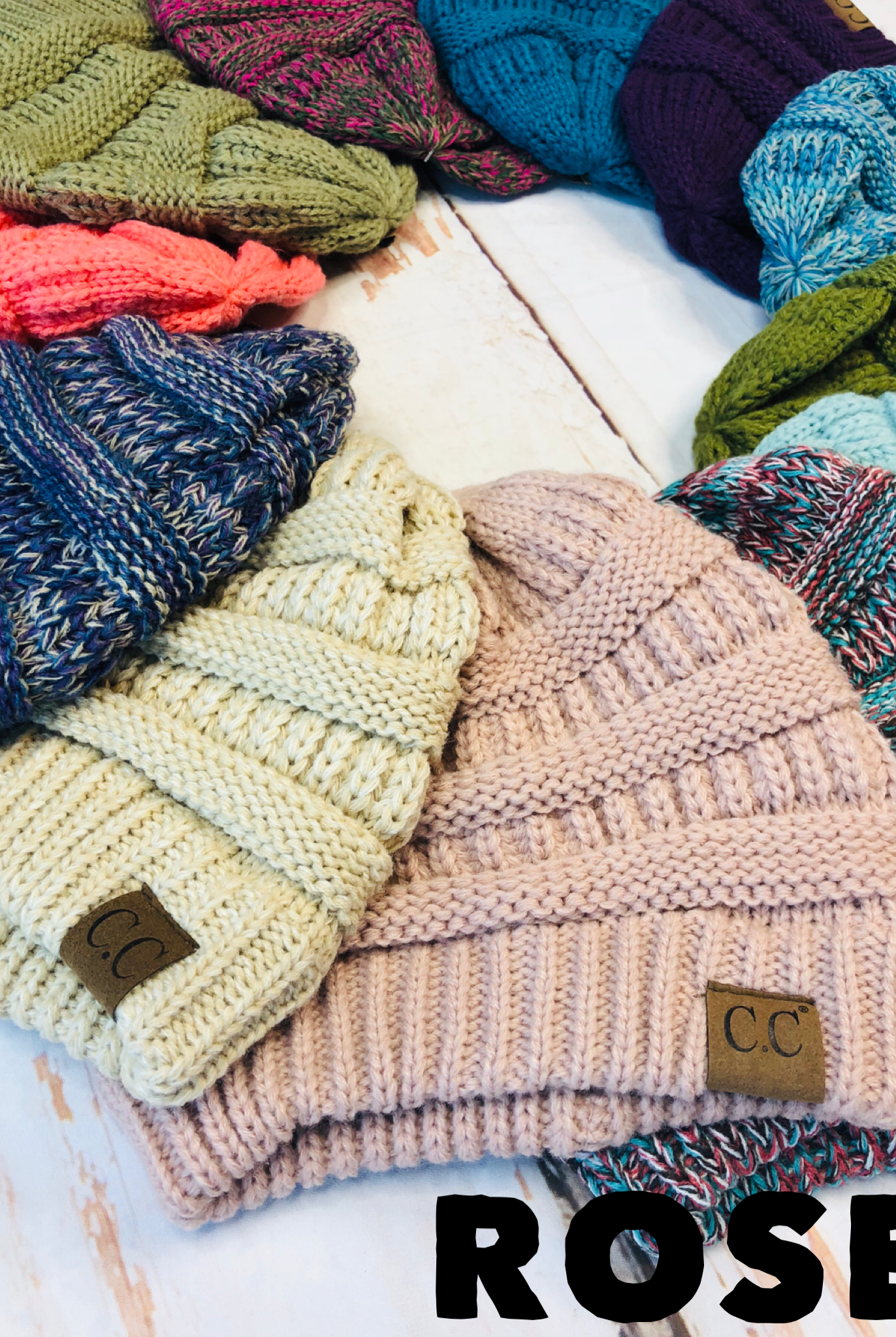 Slouchy Melange Knit Beanie: Multiple Colors-privityboutique-Privity Boutique, Women’s Fashion Boutique in Mesa, Arizona