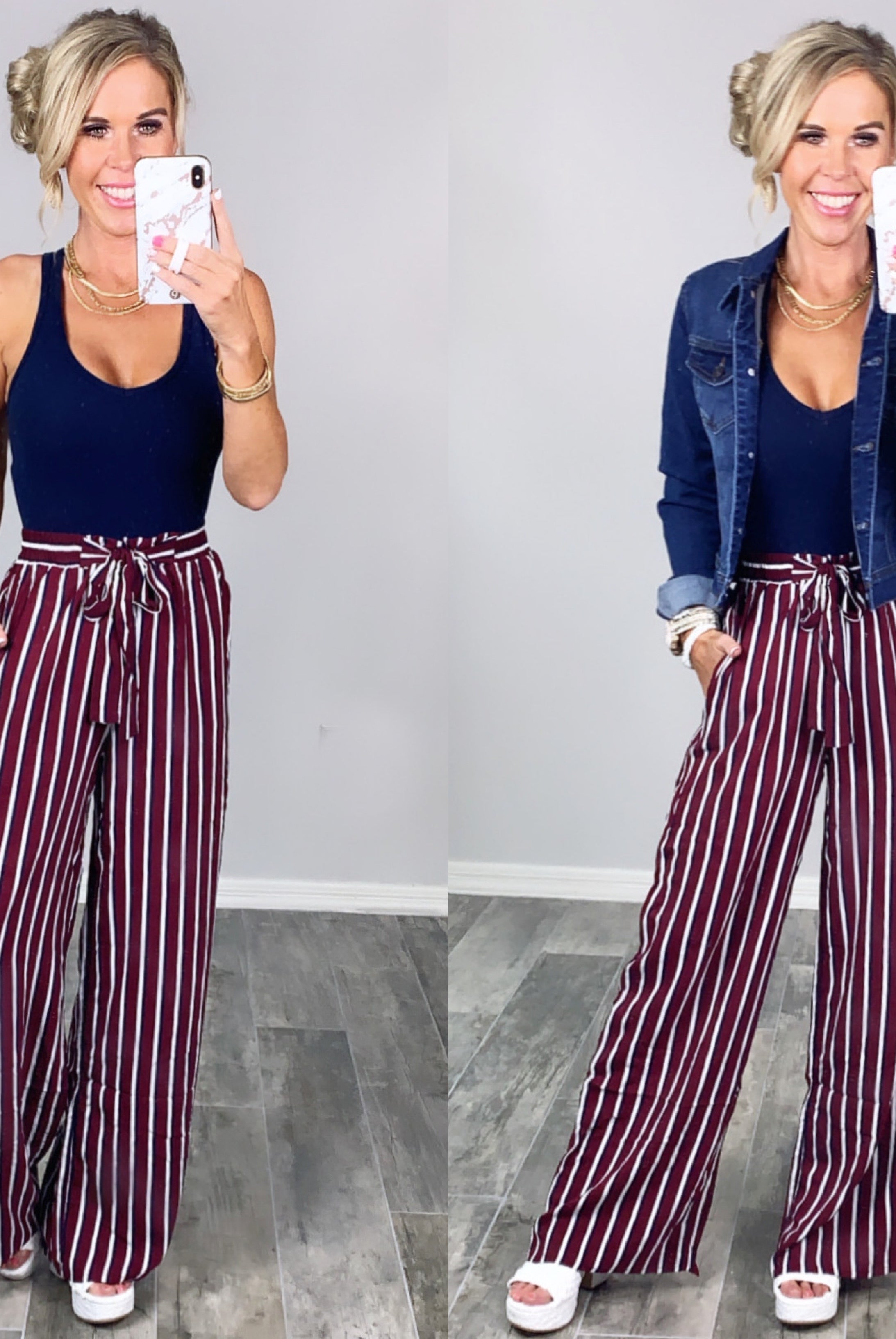 Something to Ponder Striped Pants-palazzo-privityboutique.com-Privity Boutique, Women’s Fashion Boutique in Mesa, Arizona