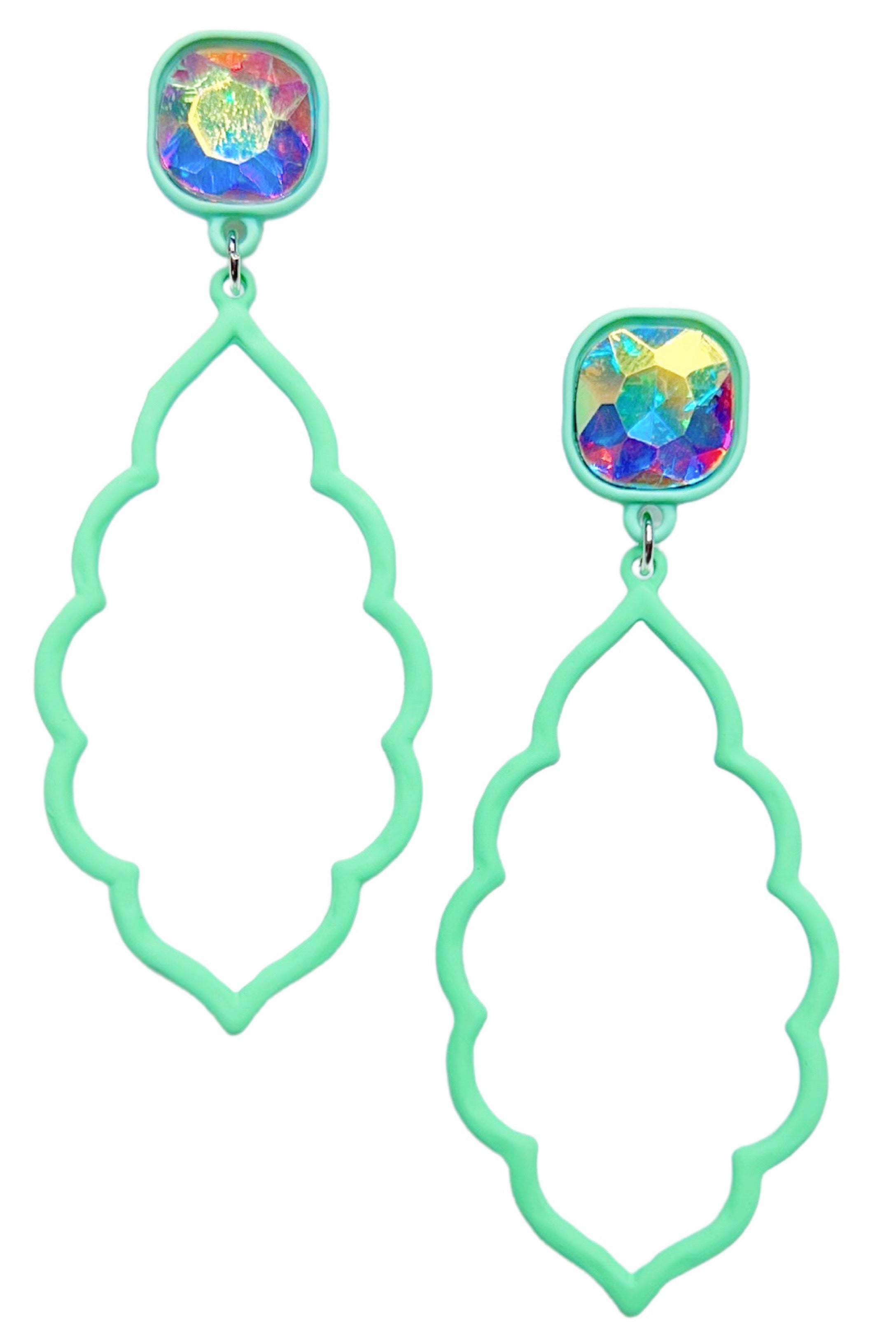 Making A Statement In Mint Earrings-privityboutique-Privity Boutique, Women’s Fashion Boutique in Mesa, Arizona