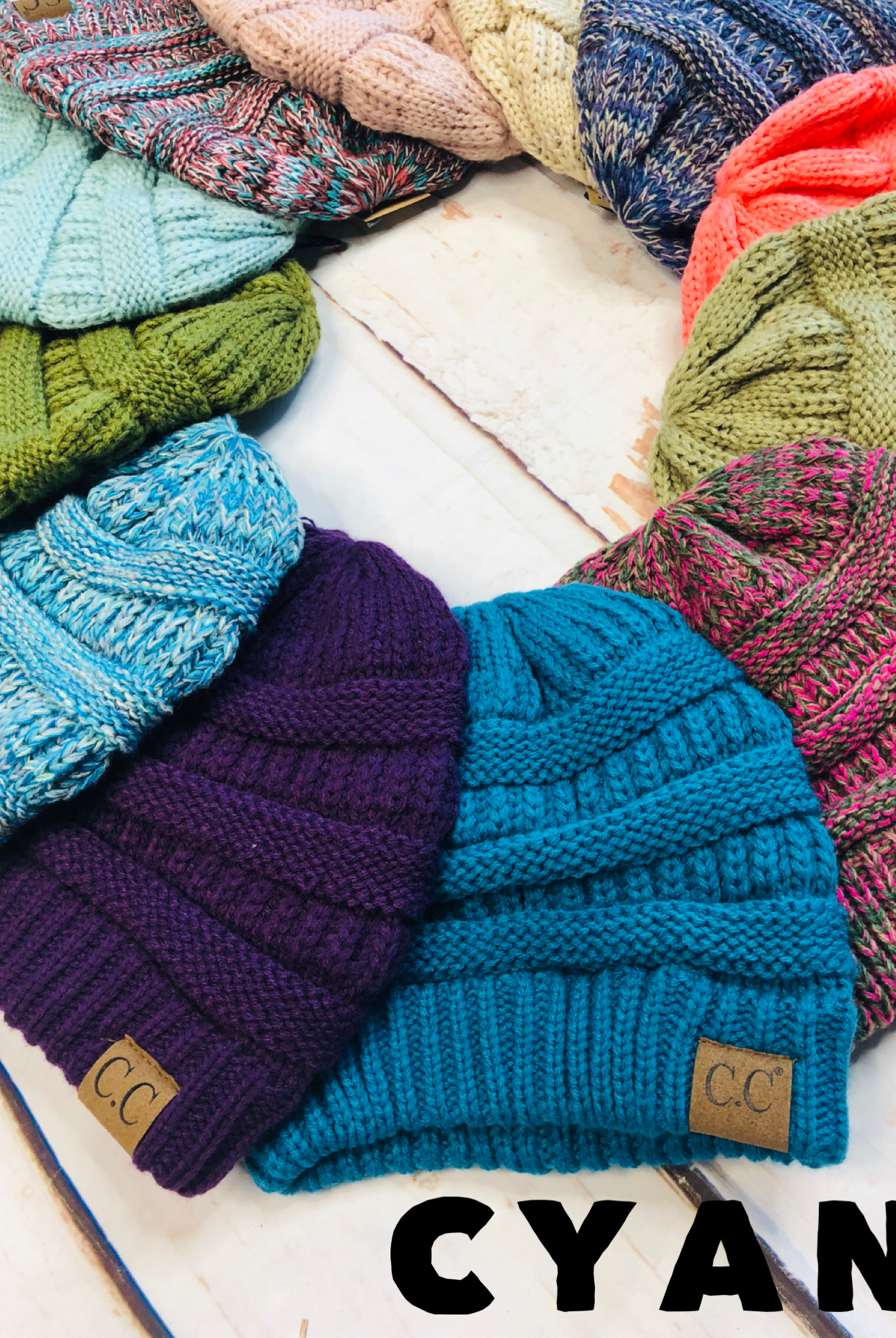 Slouchy Melange Knit Beanie: Multiple Colors-privityboutique-Privity Boutique, Women’s Fashion Boutique in Mesa, Arizona