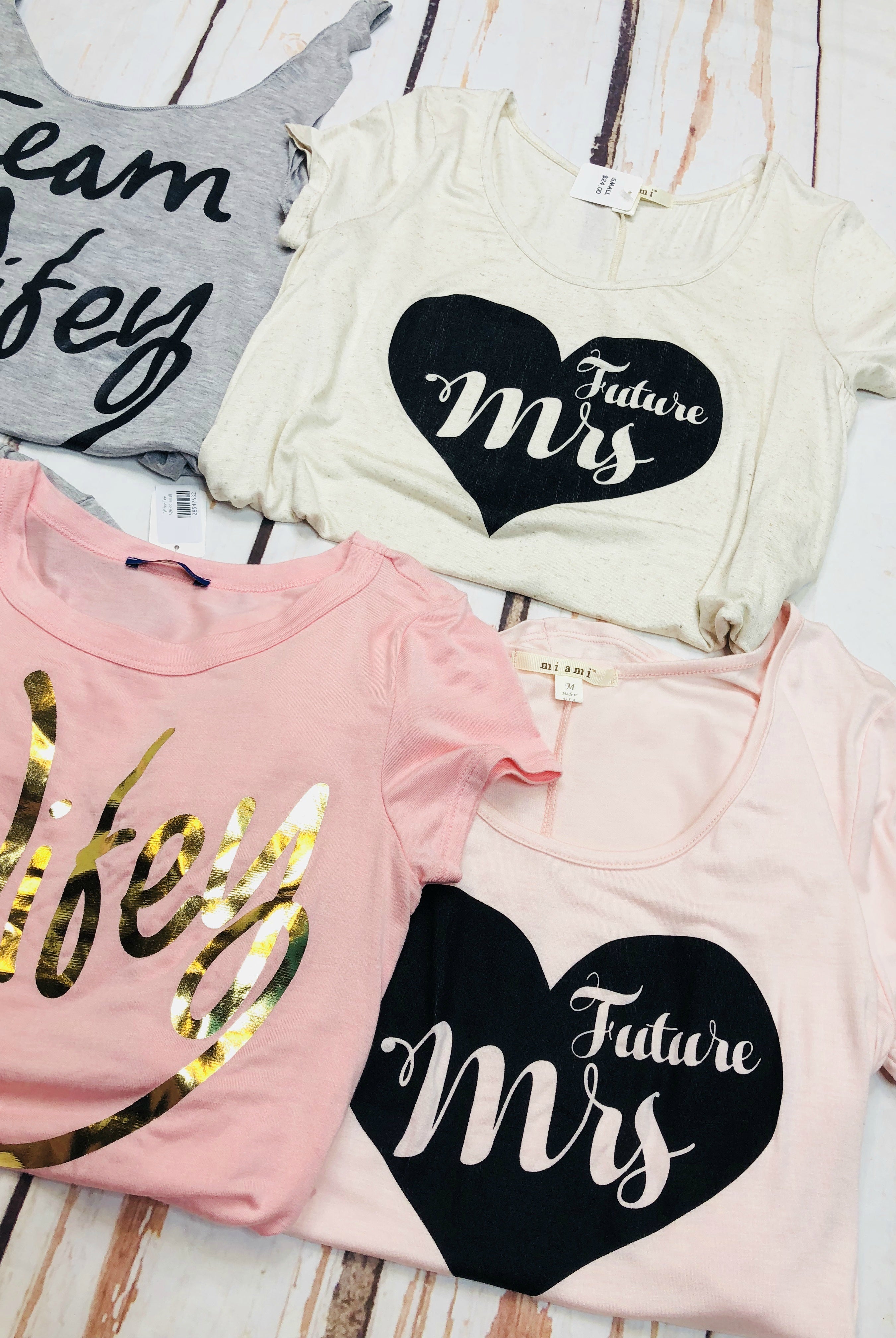 Future Mrs. "Heart" Short Sleeve Graphic Tee-Top-privityboutique.com-Privity Boutique, Women’s Fashion Boutique in Mesa, Arizona