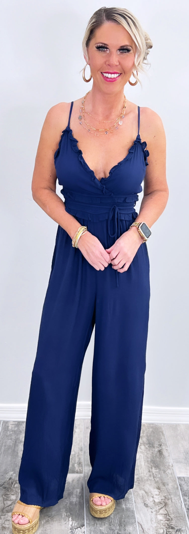 Paradise Haven Jumpsuit - Navy-Dress-privityboutique.com-Privity Boutique, Women’s Fashion Boutique in Mesa, Arizona