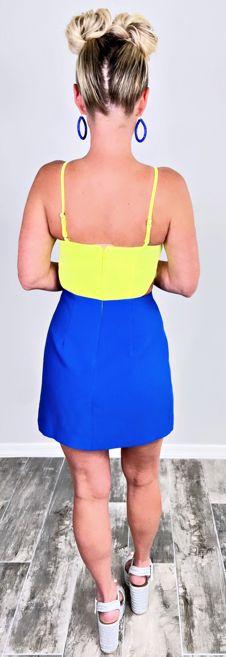 Bright Ideas Open Side Dress - Blue-Dress-privityboutique.com-Privity Boutique, Women’s Fashion Boutique in Mesa, Arizona