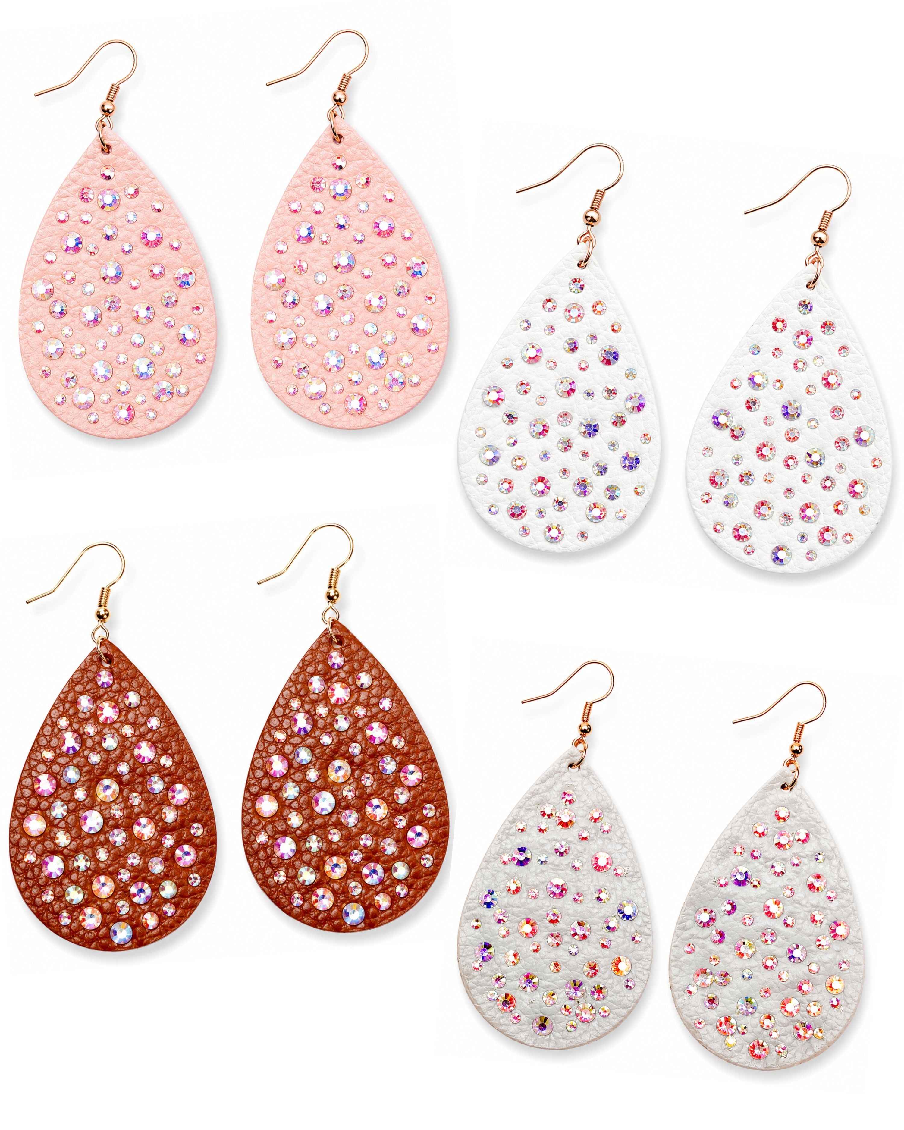 Leather Drop Earrings - Multiple Colors-earrings-privityboutique-Privity Boutique, Women’s Fashion Boutique in Mesa, Arizona