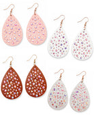 Leather Drop Earrings - Multiple Colors-earrings-privityboutique-Privity Boutique, Women’s Fashion Boutique in Mesa, Arizona