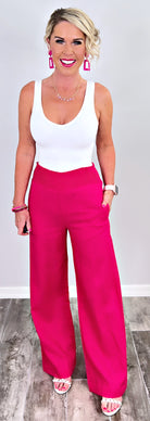 Wait For Me Pants - Pink-palazzo-privityboutique.com-Privity Boutique, Women’s Fashion Boutique in Mesa, Arizona