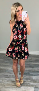 Day Dreaming Floral Dress - Black-Dress-privityboutique.com-Privity Boutique, Women’s Fashion Boutique in Mesa, Arizona