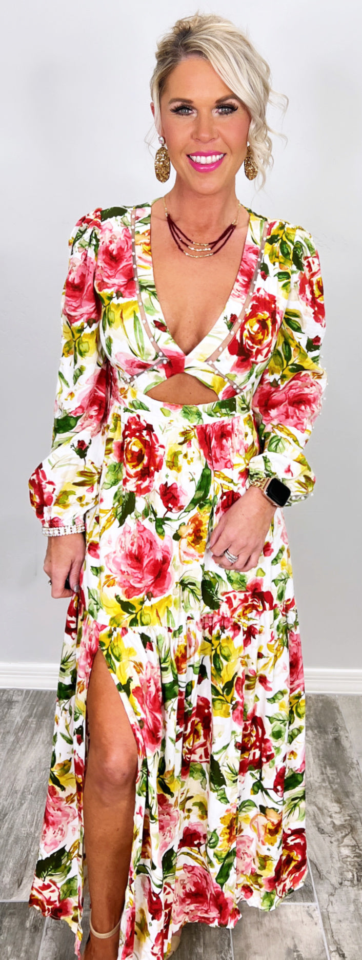 Where I Want To Be Floral Maxi Dress-Dress-privityboutique.com-Privity Boutique, Women’s Fashion Boutique in Mesa, Arizona