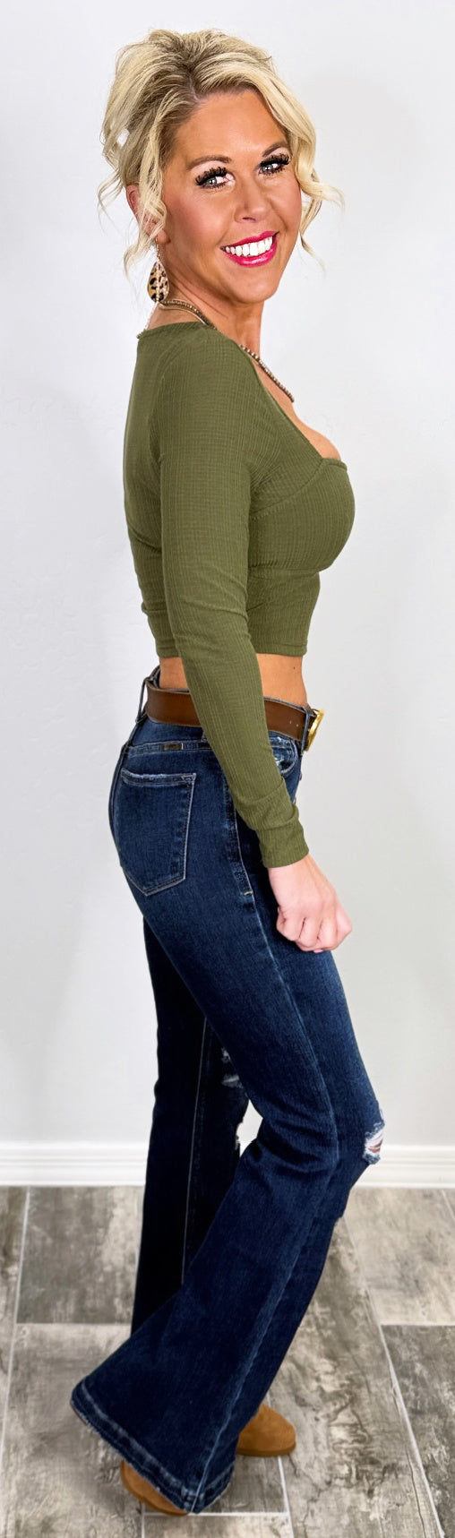 Capture This Picture Top - Olive-cropped crop top-privityboutique-Privity Boutique, Women’s Fashion Boutique in Mesa, Arizona