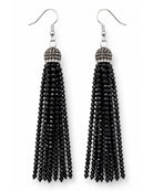 Black Beaded & Rhinestone Earrings-privityboutique-Privity Boutique, Women’s Fashion Boutique in Mesa, Arizona
