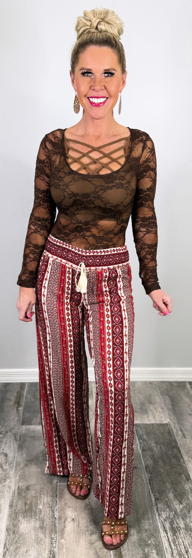 You Say It Best Smocked Waist Printed Pants-palazzo-privityboutique.com-Privity Boutique, Women’s Fashion Boutique in Mesa, Arizona