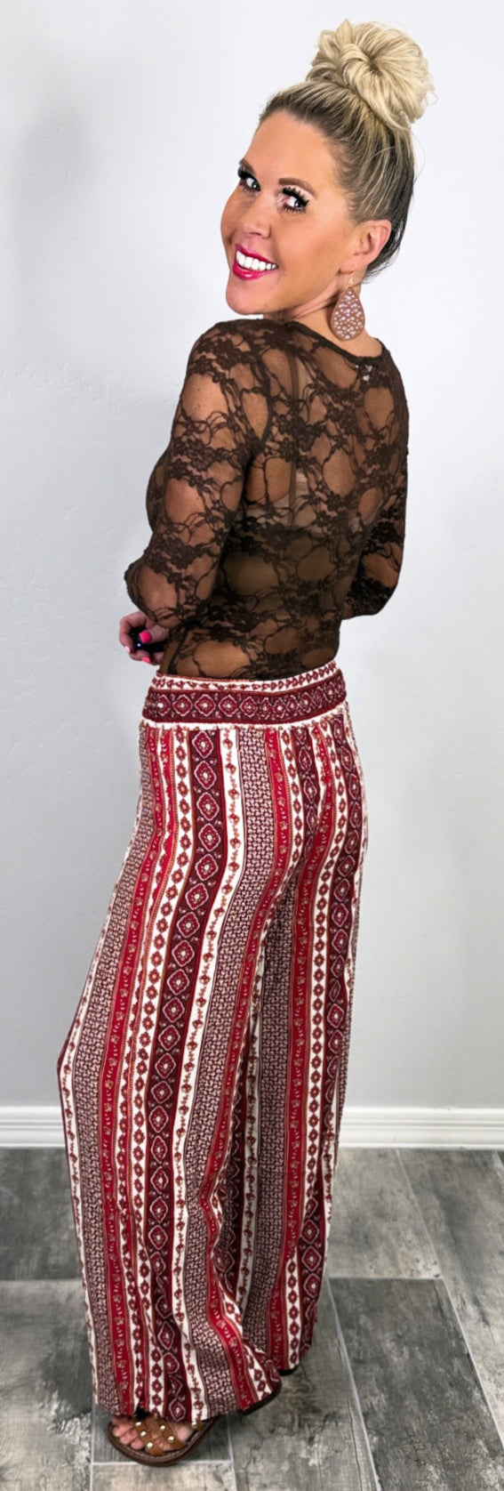 You Say It Best Smocked Waist Printed Pants-palazzo-privityboutique.com-Privity Boutique, Women’s Fashion Boutique in Mesa, Arizona