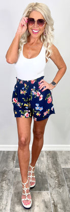 She's Stealing Hearts Multi Floral Shorts-Shorts-privityboutique.com-Privity Boutique, Women’s Fashion Boutique in Mesa, Arizona