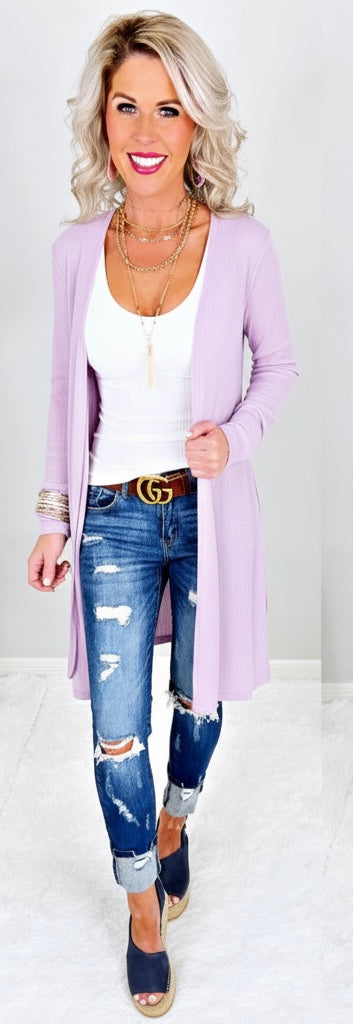 Keep Your Secrets Cardigan - Lavender-Top-privityboutique.com-Privity Boutique, Women’s Fashion Boutique in Mesa, Arizona