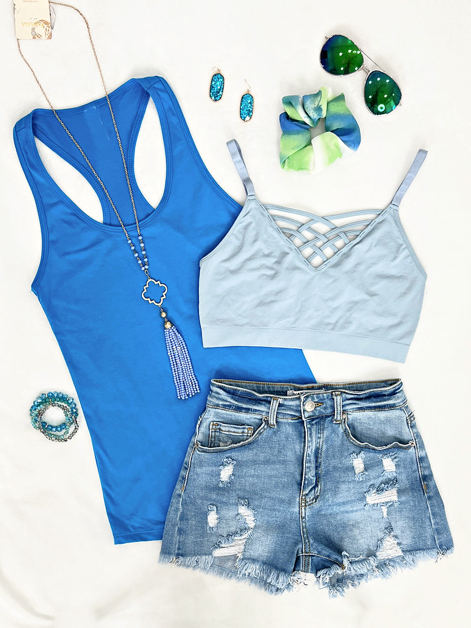 Basic Racerback Tank - Teal-Top-privityboutique.com-Privity Boutique, Women’s Fashion Boutique in Mesa, Arizona