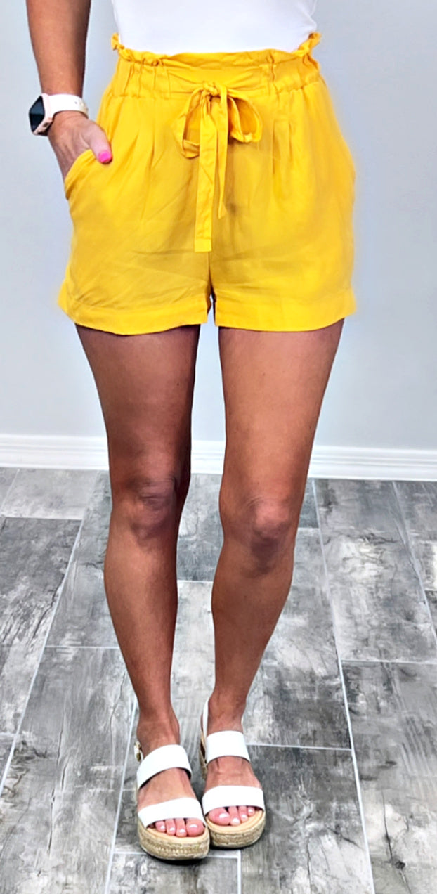 Penny For Your Thoughts Shorts - Mustard-Dress-privityboutique.com-Privity Boutique, Women’s Fashion Boutique in Mesa, Arizona