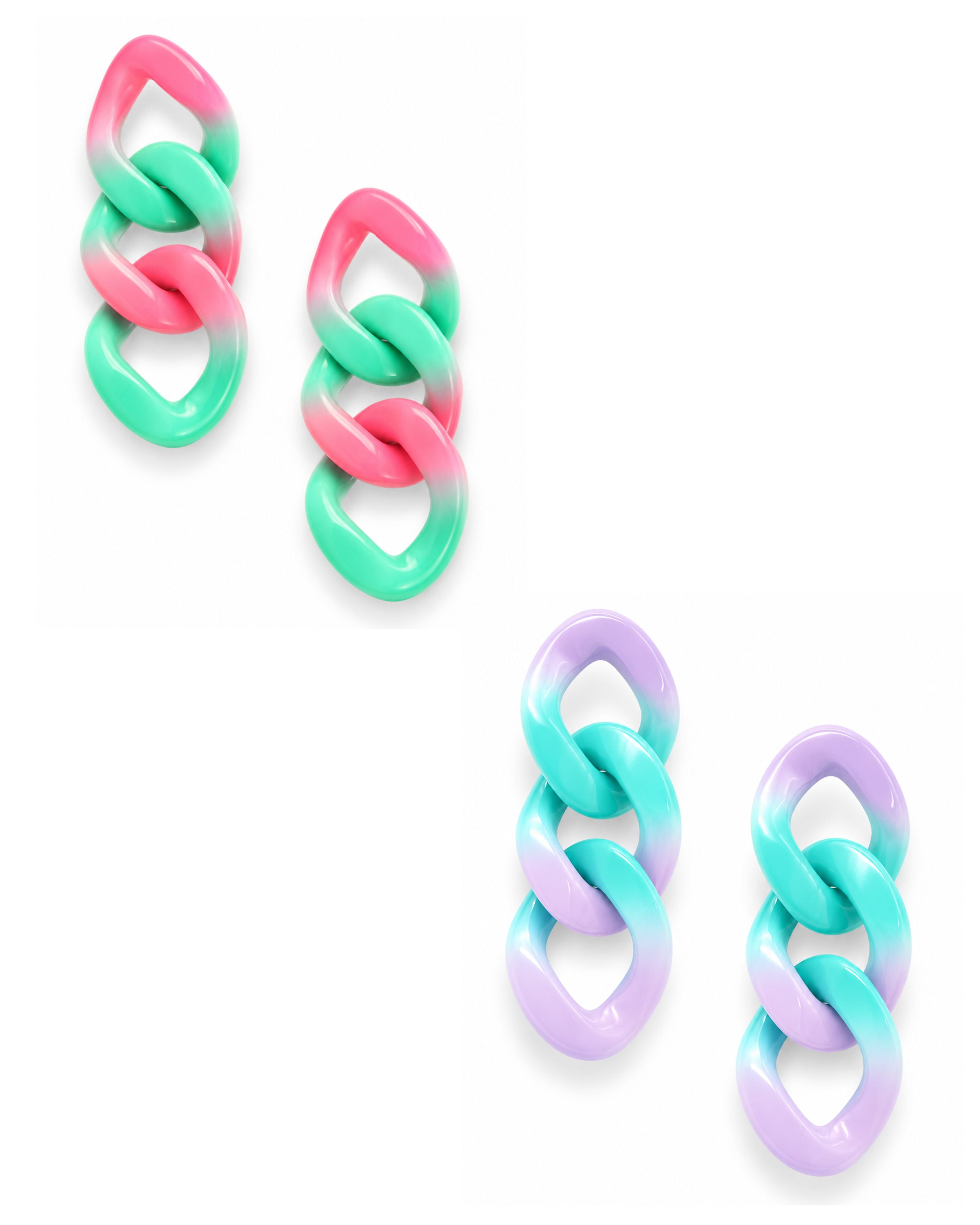 Ombre Chain Earrings-earrings-privityboutique-Privity Boutique, Women’s Fashion Boutique in Mesa, Arizona
