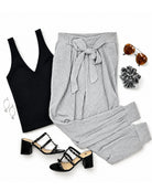 Feel The Magic Pants - Grey-Joggers-privityboutique.com-Privity Boutique, Women’s Fashion Boutique in Mesa, Arizona