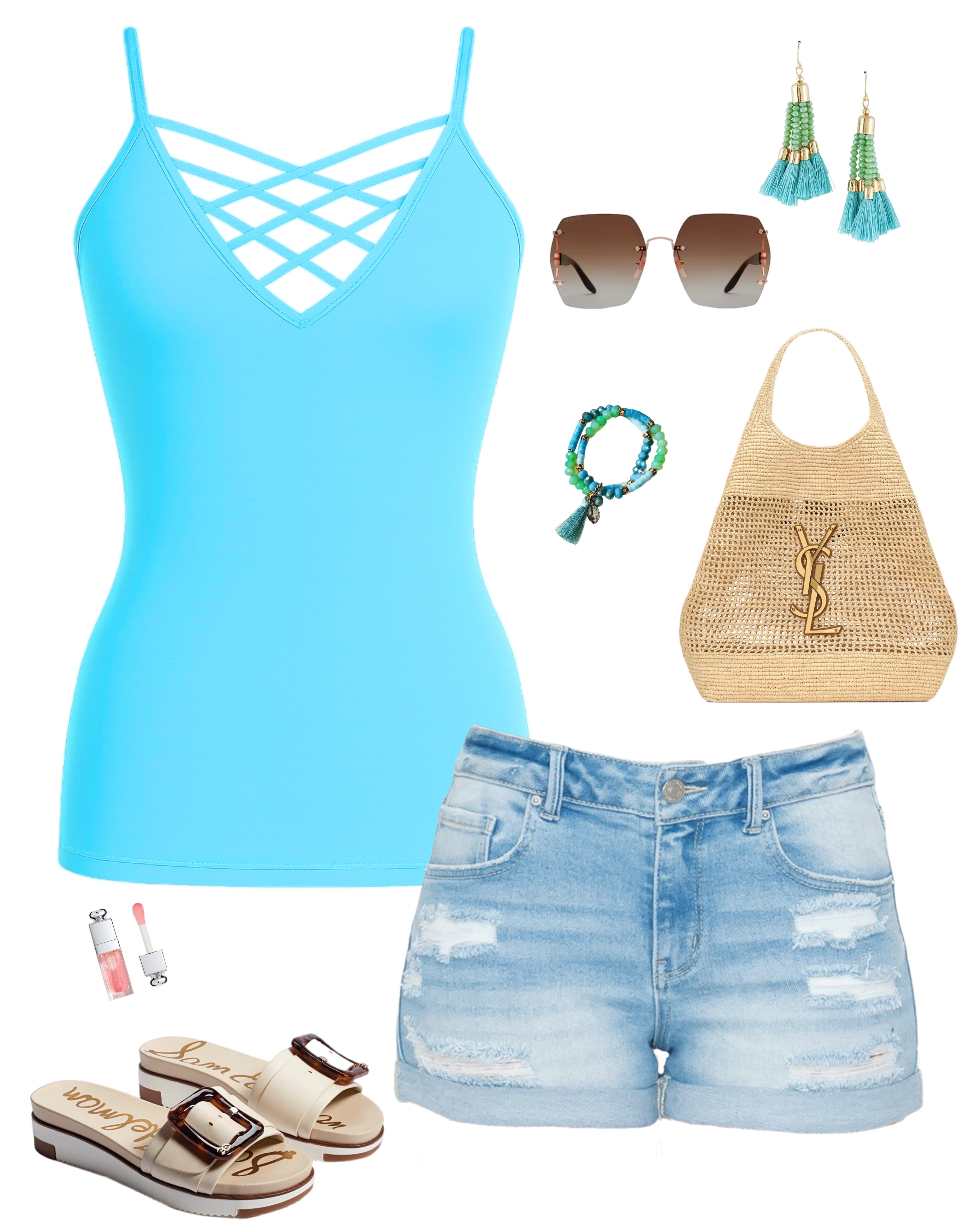 Long Caged Cami: Ocean-cami-privityboutique-Privity Boutique, Women’s Fashion Boutique in Mesa, Arizona