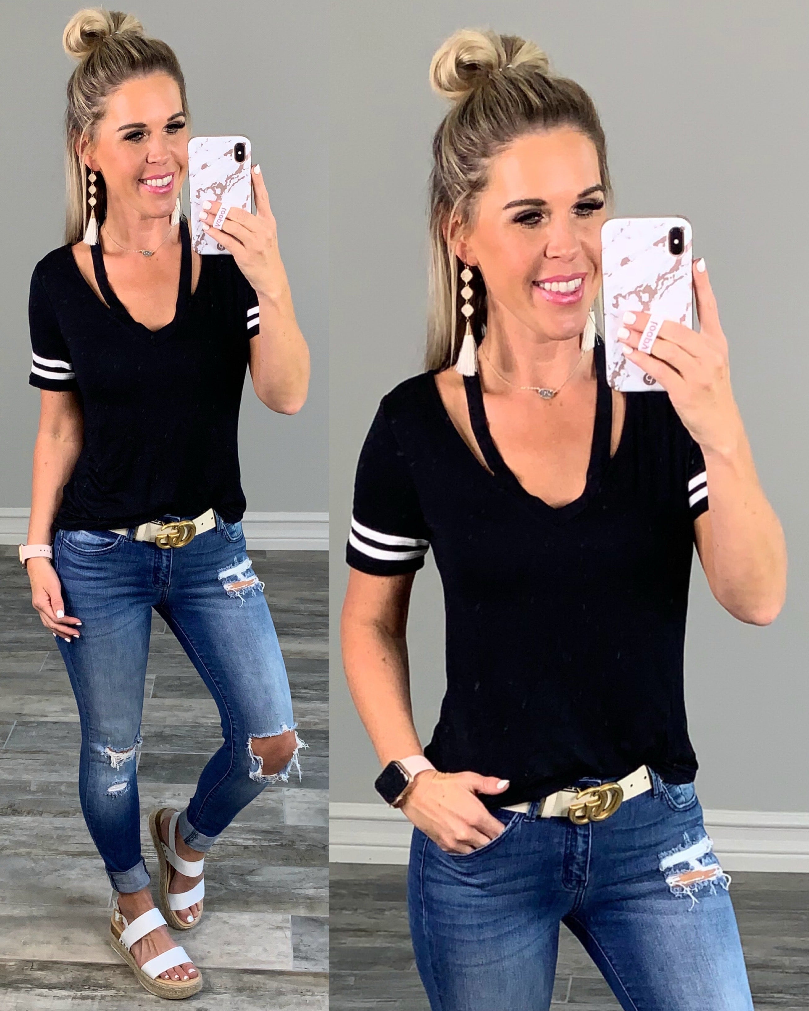 She Scores Top Black-Top-privityboutique-Privity Boutique, Women’s Fashion Boutique in Mesa, Arizona