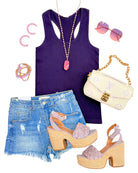 Everyday Basic Ribbed Racerback Tank - Plum-racerback tank top-privityboutique-Privity Boutique, Women’s Fashion Boutique in Mesa, Arizona