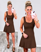 Leading The Trends Tank Dress - Brown-Dress-privityboutique.com-Privity Boutique, Women’s Fashion Boutique in Mesa, Arizona