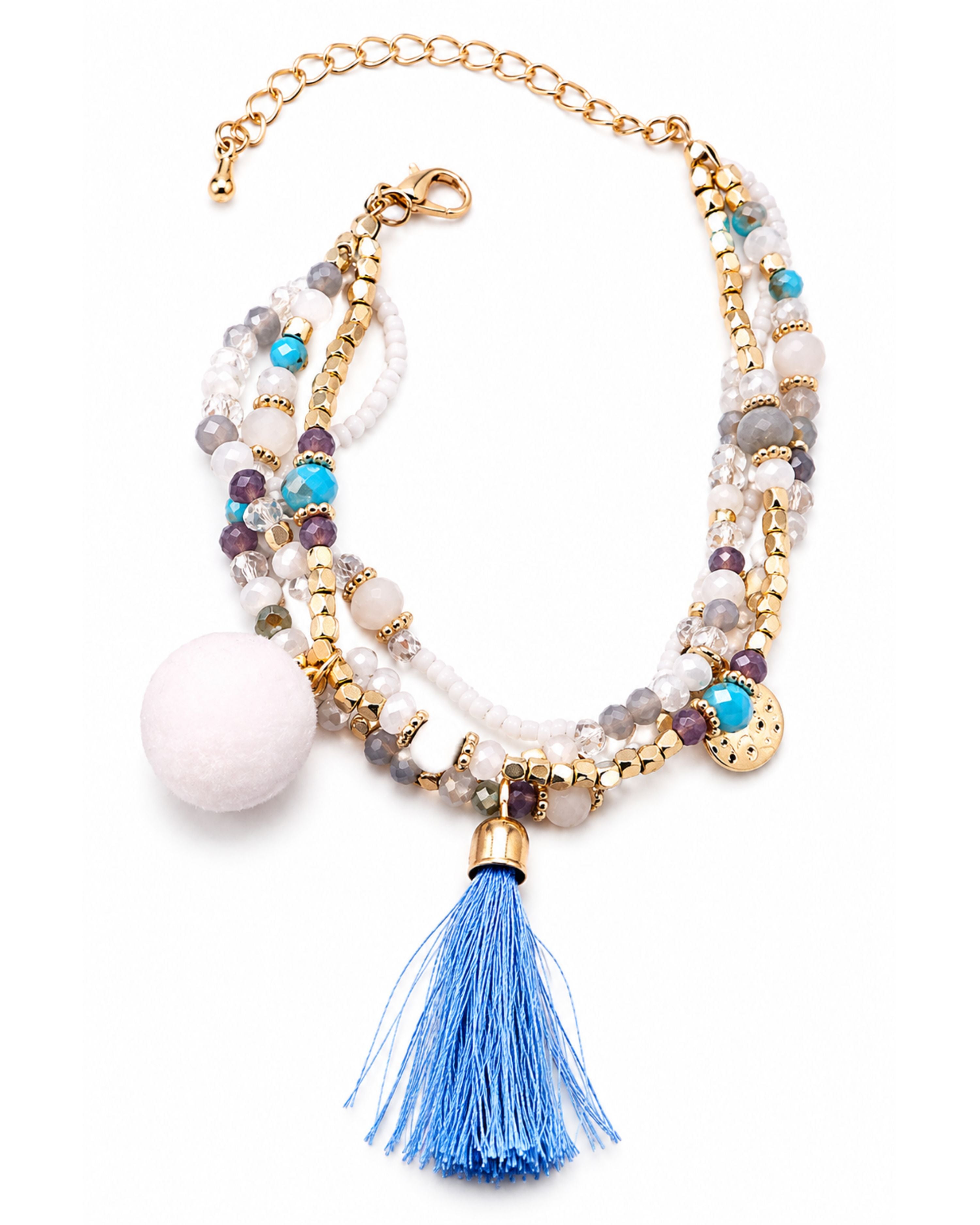 Color Pop Beaded Bracelet - Blue-Bracelet-privityboutique-Privity Boutique, Women’s Fashion Boutique in Mesa, Arizona
