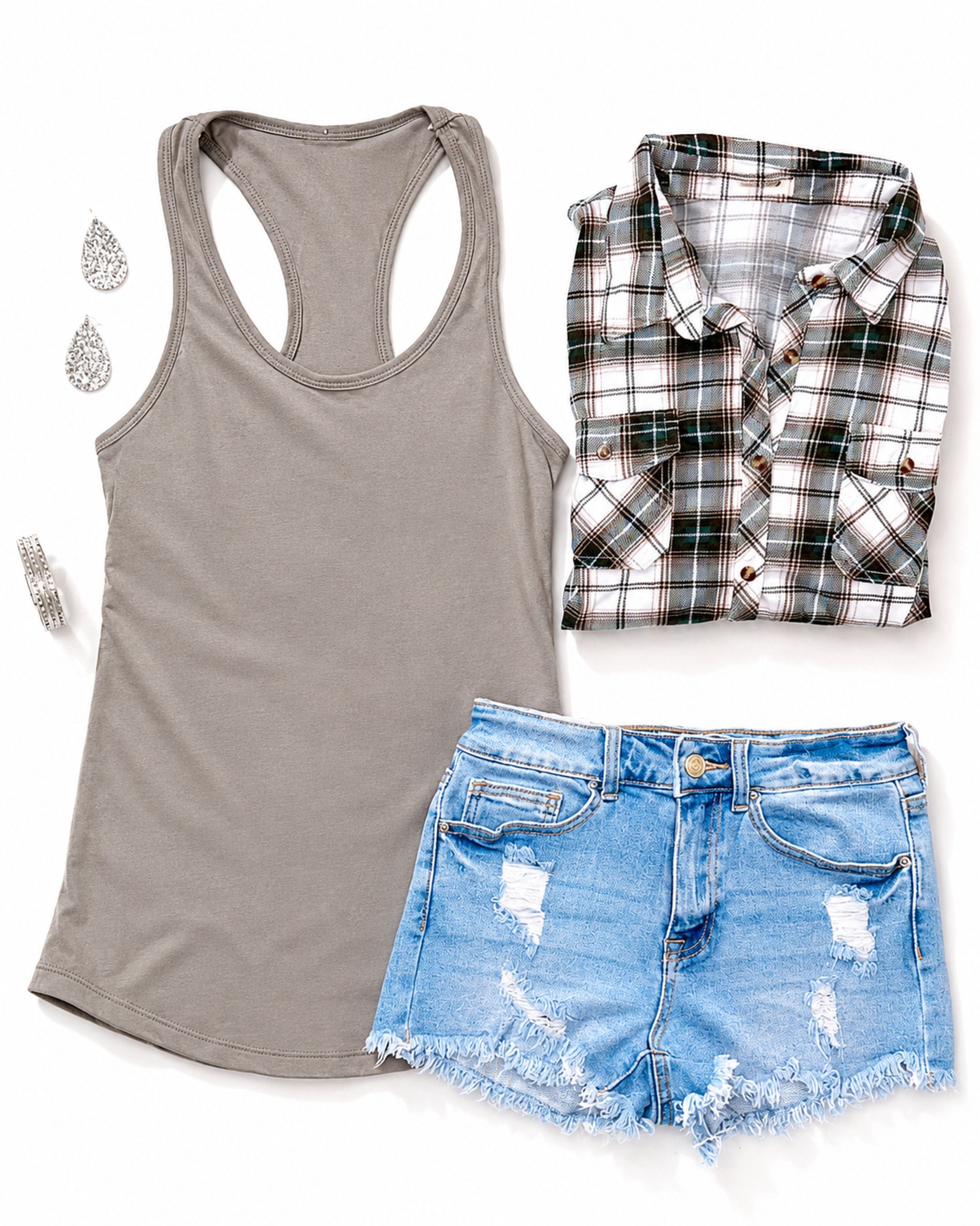 Basic Racerback Tank - Stone-Top-privityboutique.com-Privity Boutique, Women’s Fashion Boutique in Mesa, Arizona