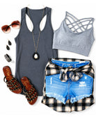 Basic Racerback Tank - Dark Grey-Top-privityboutique.com-Privity Boutique, Women’s Fashion Boutique in Mesa, Arizona