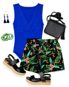 Tropical Paper Bag Shorts-Shorts-privityboutique.com-Privity Boutique, Women’s Fashion Boutique in Mesa, Arizona