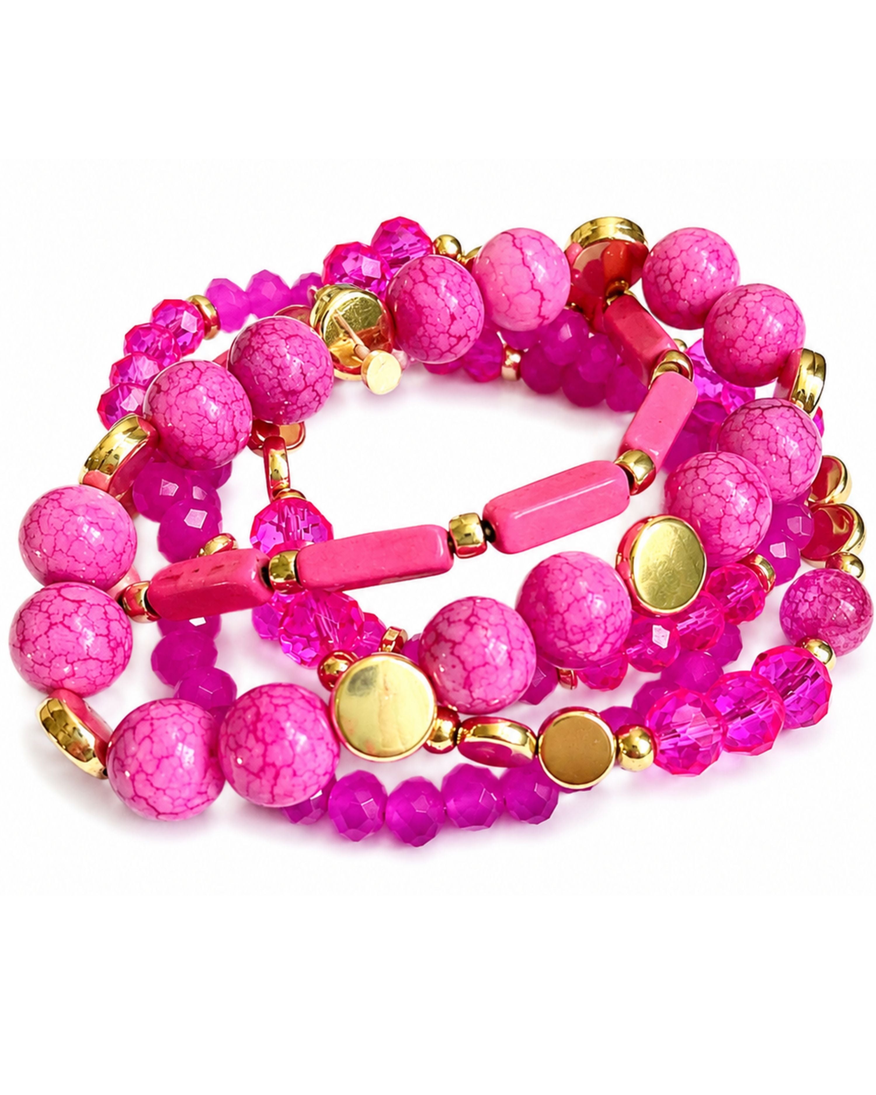 In Stages Bracelet - Pink-bracelet-privityboutique.com-Privity Boutique, Women’s Fashion Boutique in Mesa, Arizona