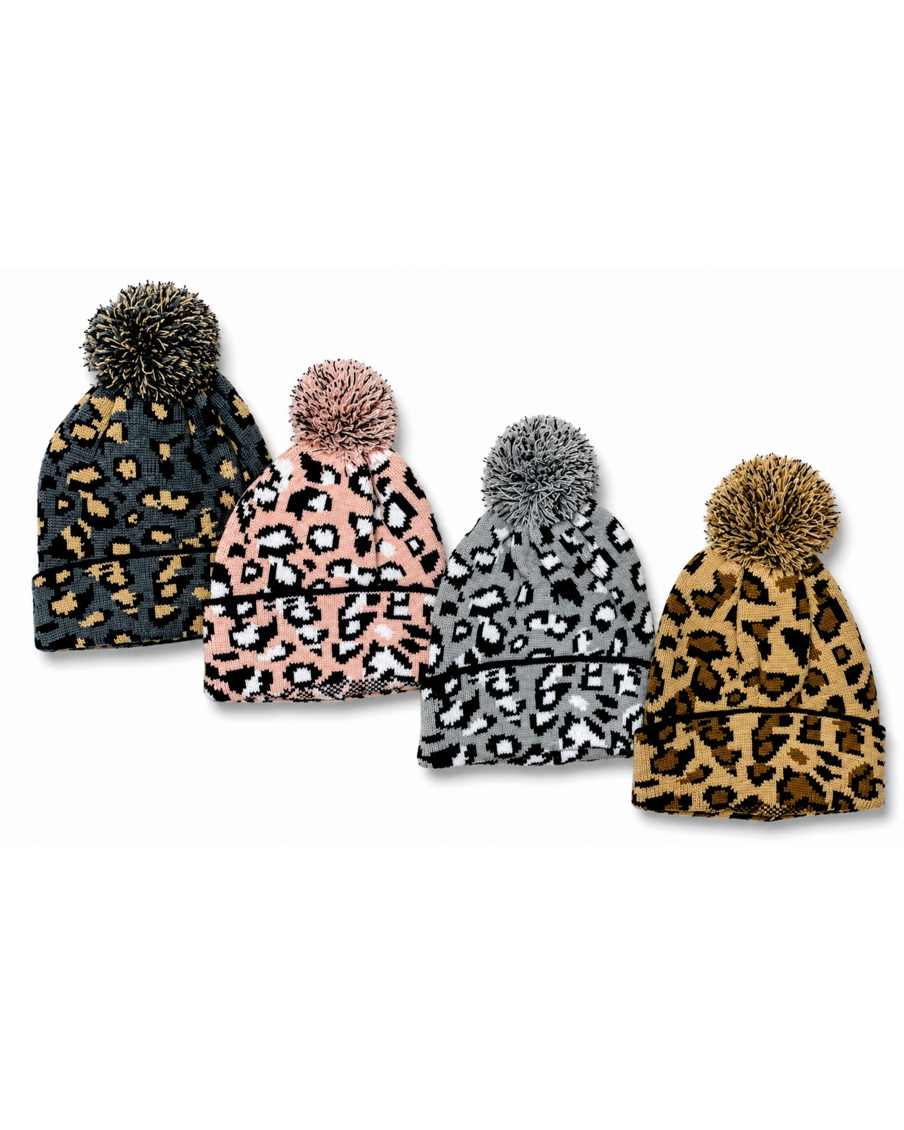 Snow Leopard Beanie - Multiple Colors-beanie-privityboutique-Privity Boutique, Women’s Fashion Boutique in Mesa, Arizona