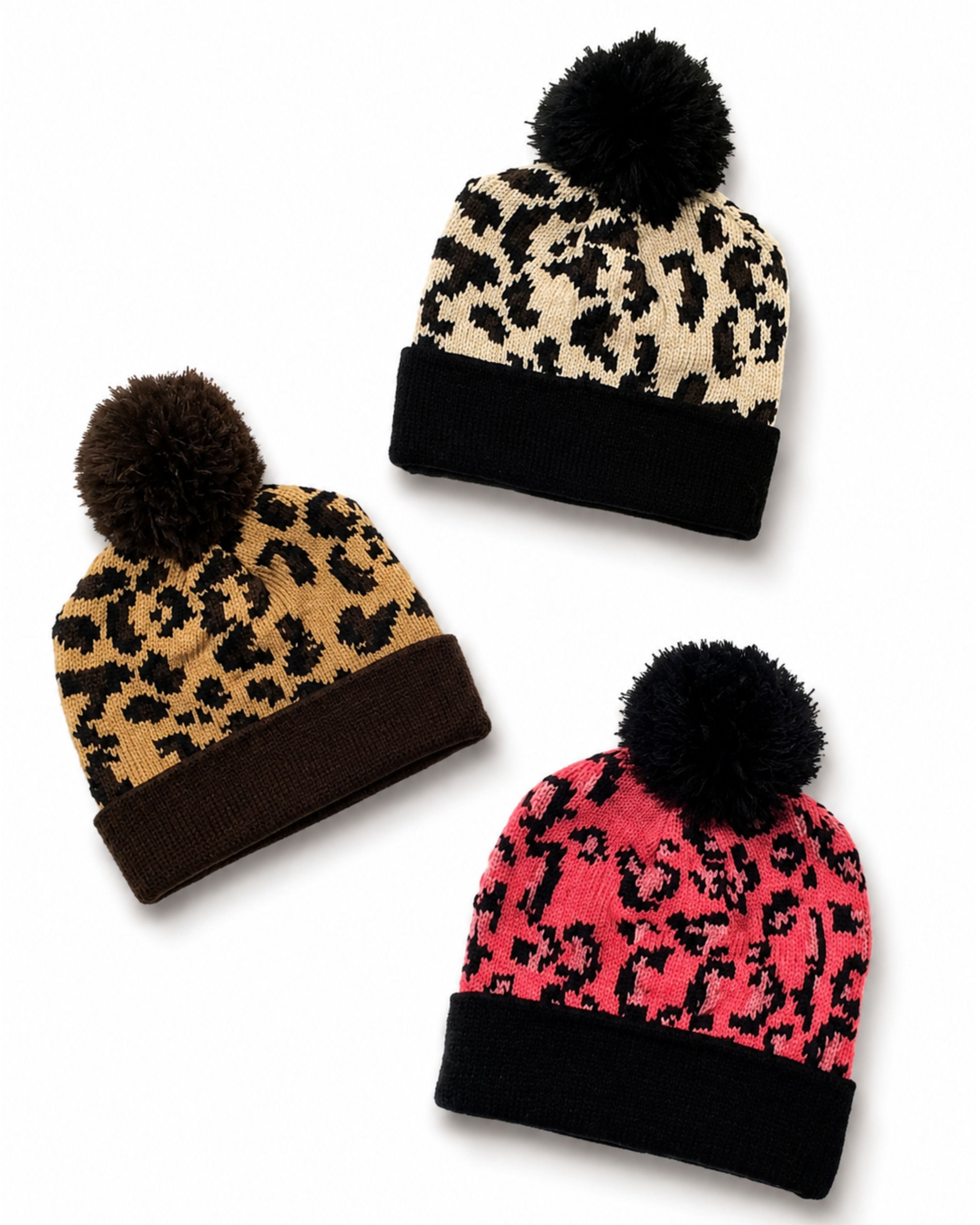 Leopard 2-Tone Beanie - Multiple Colors-beanie-privityboutique-Privity Boutique, Women’s Fashion Boutique in Mesa, Arizona