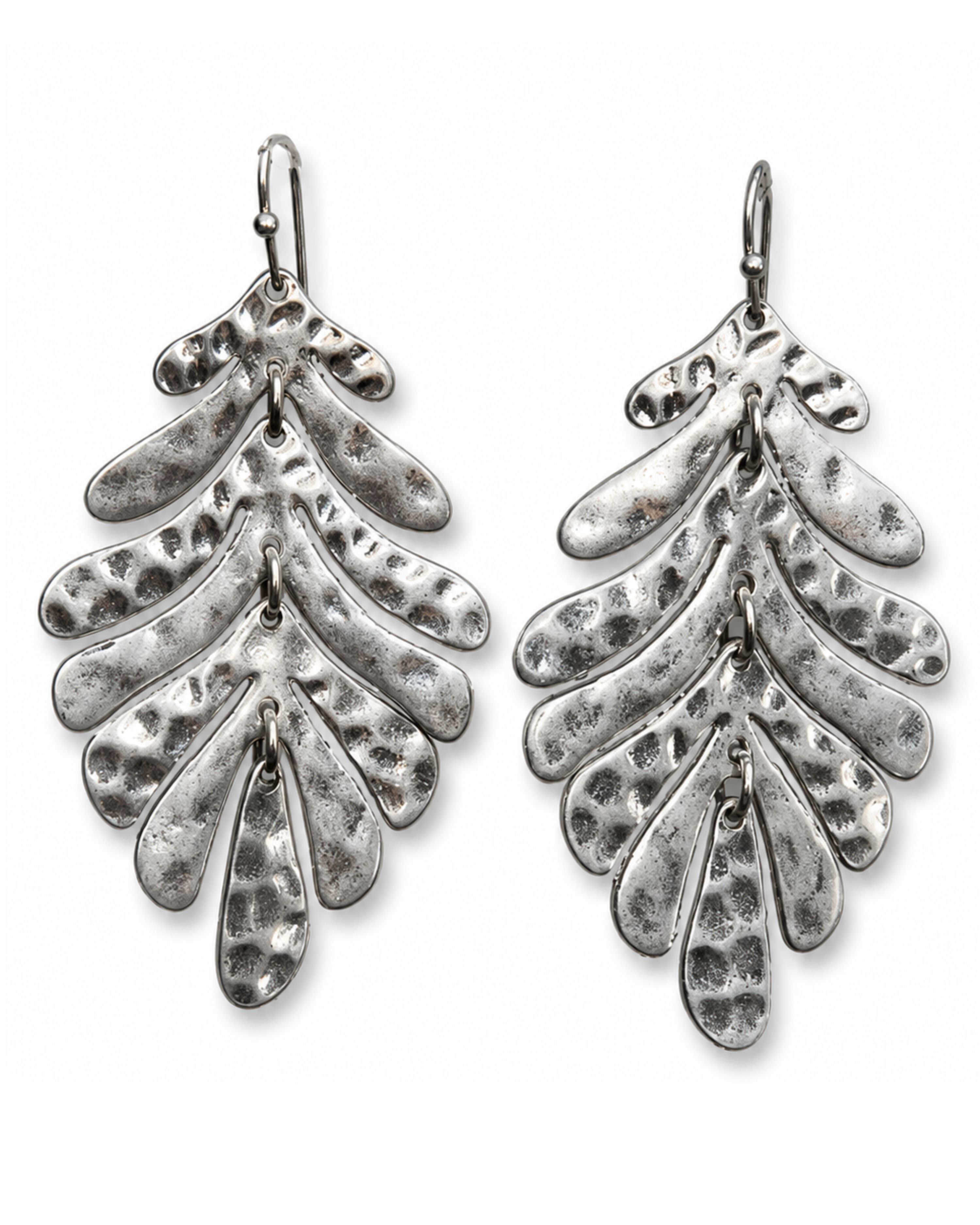 Silver Leaf Earrings-earrings-privityboutique.com-Privity Boutique, Women’s Fashion Boutique in Mesa, Arizona