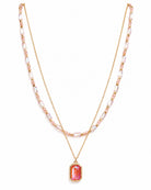 She Shines Necklace - Pink-beaded tassel necklace-privityboutique.com-Privity Boutique, Women’s Fashion Boutique in Mesa, Arizona