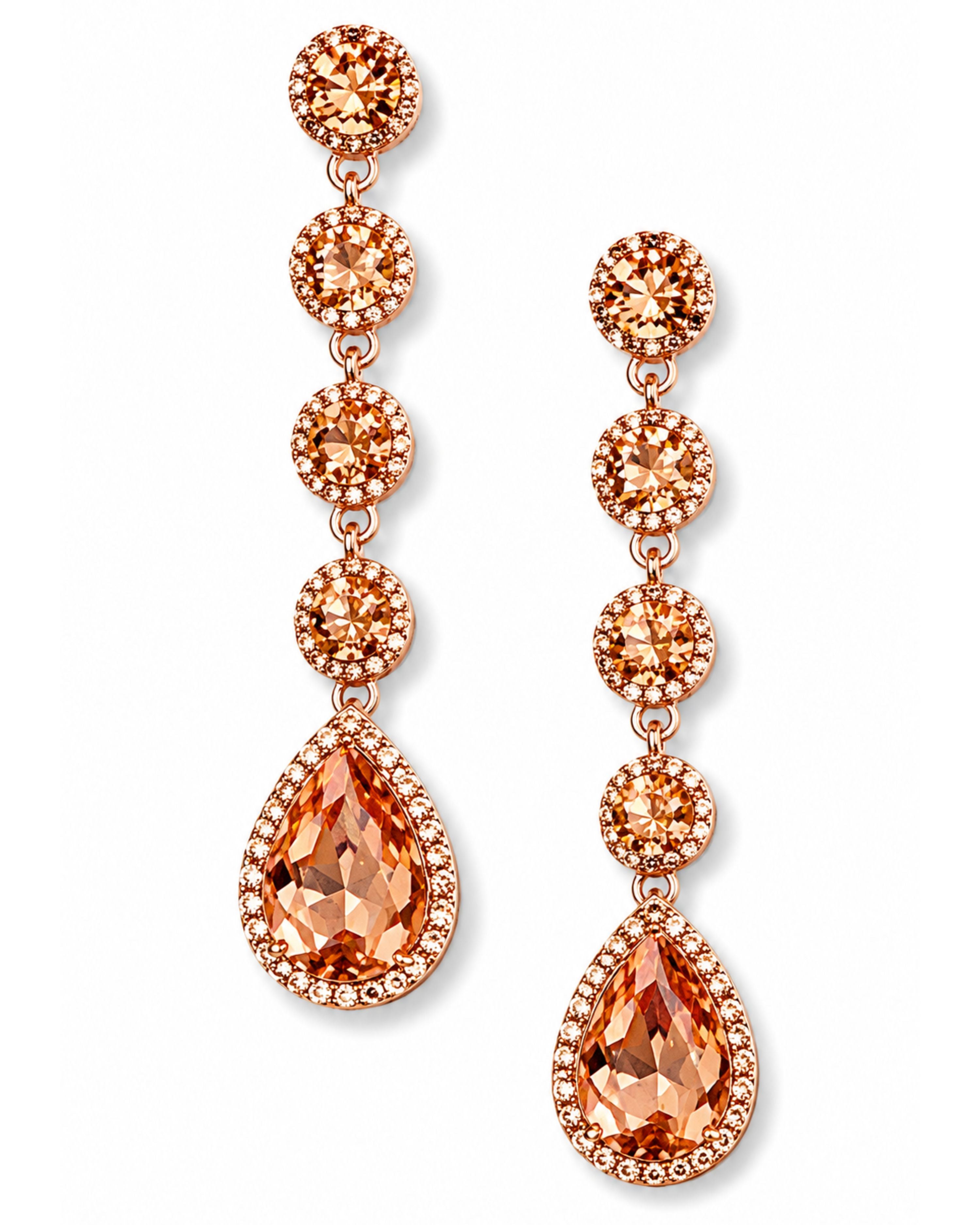 Rose Gold Stunner Earrings-earrings-privityboutique-Privity Boutique, Women’s Fashion Boutique in Mesa, Arizona